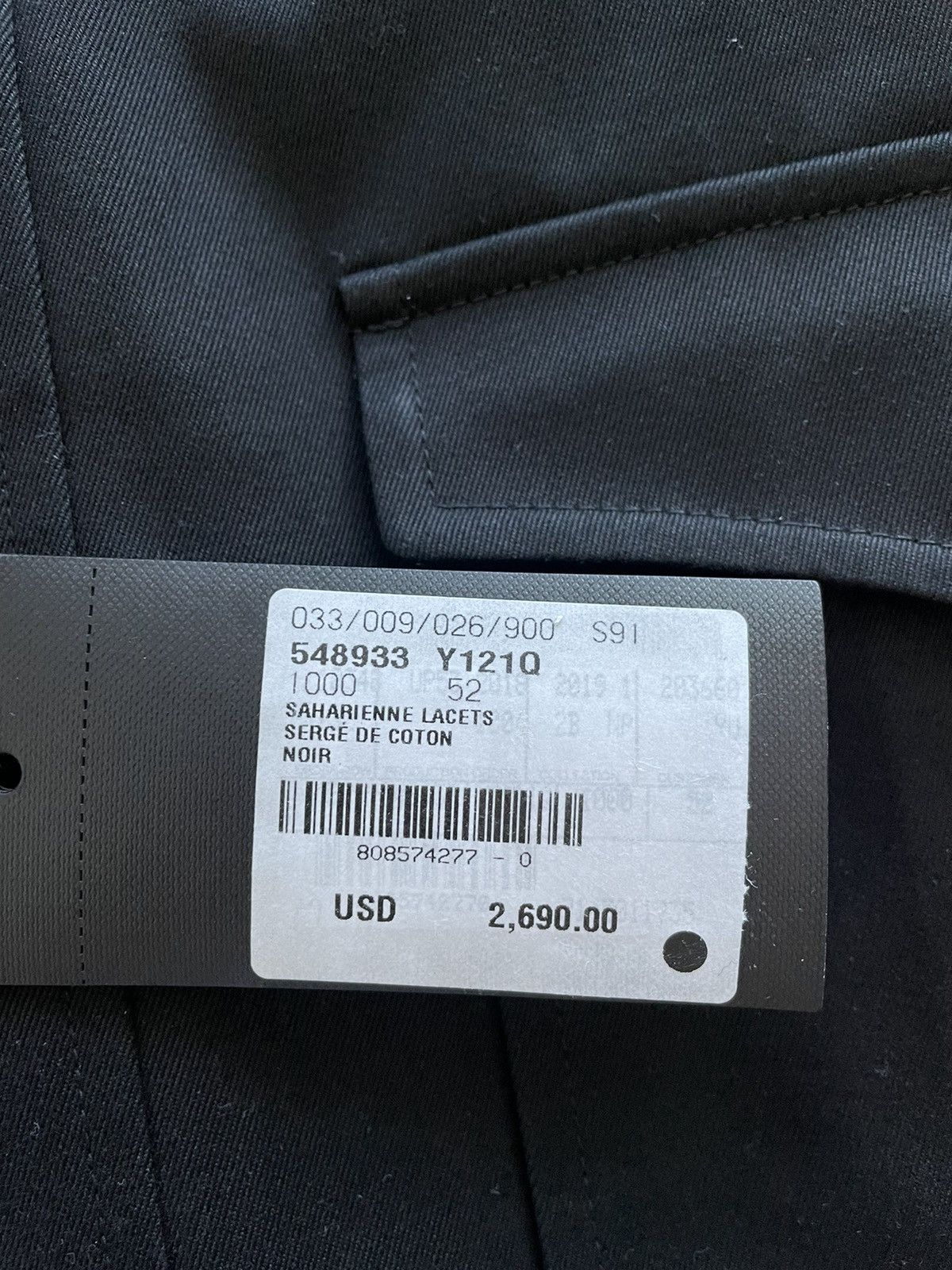 Hedi Slimane × Saint Laurent Paris × Yves Saint Laurent Limited Edition $3k Value Super Rare Brand NEW Laces Jacket Size US L / EU 52-54 / 3 - 5 Thumbnail