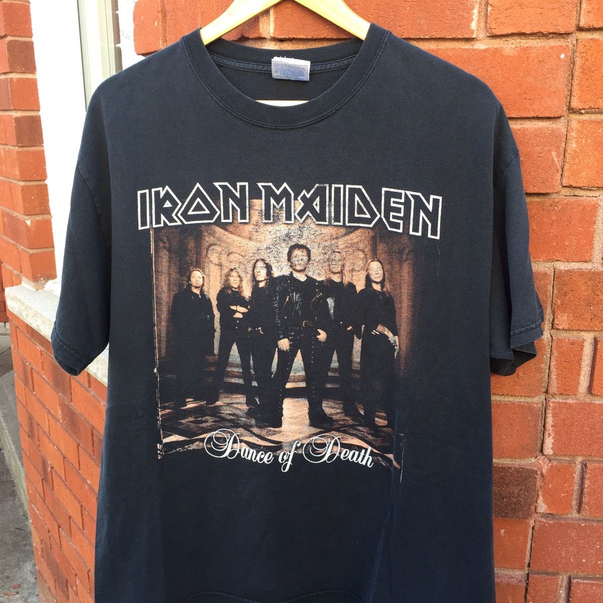 Band Tees × Iron Maiden × Vintage Vintage 04’ Iron Maiden Faded Tour T Shirt Size US L / EU 52-54 / 3 - 1 Thumbnail