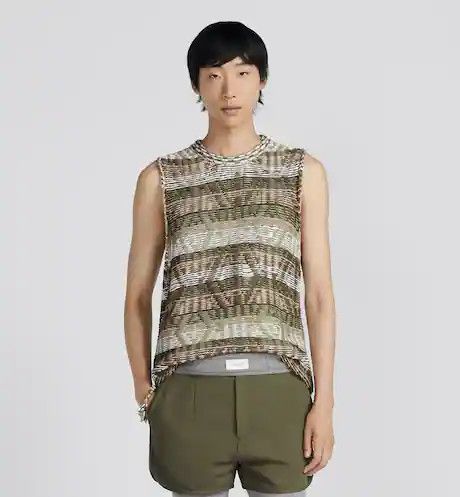 CD DIAMOND SLEEVELESS SWEATER