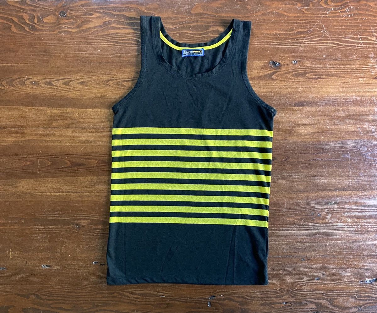 Vintage Vintage 90’s Silver Point Striped Tank Size US S / EU 44-46 / 1 - 1 Thumbnail