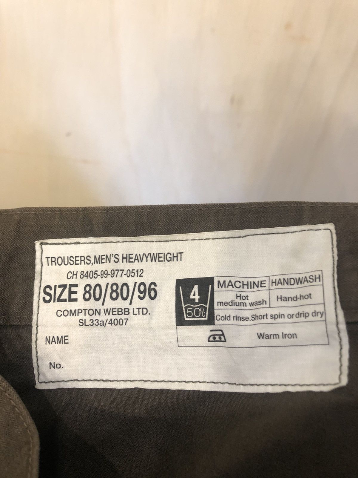 Designer × Japanese Brand TROUSERS MENS HEAVYWEIGHT Size US 32 / EU 48 - 4 Thumbnail