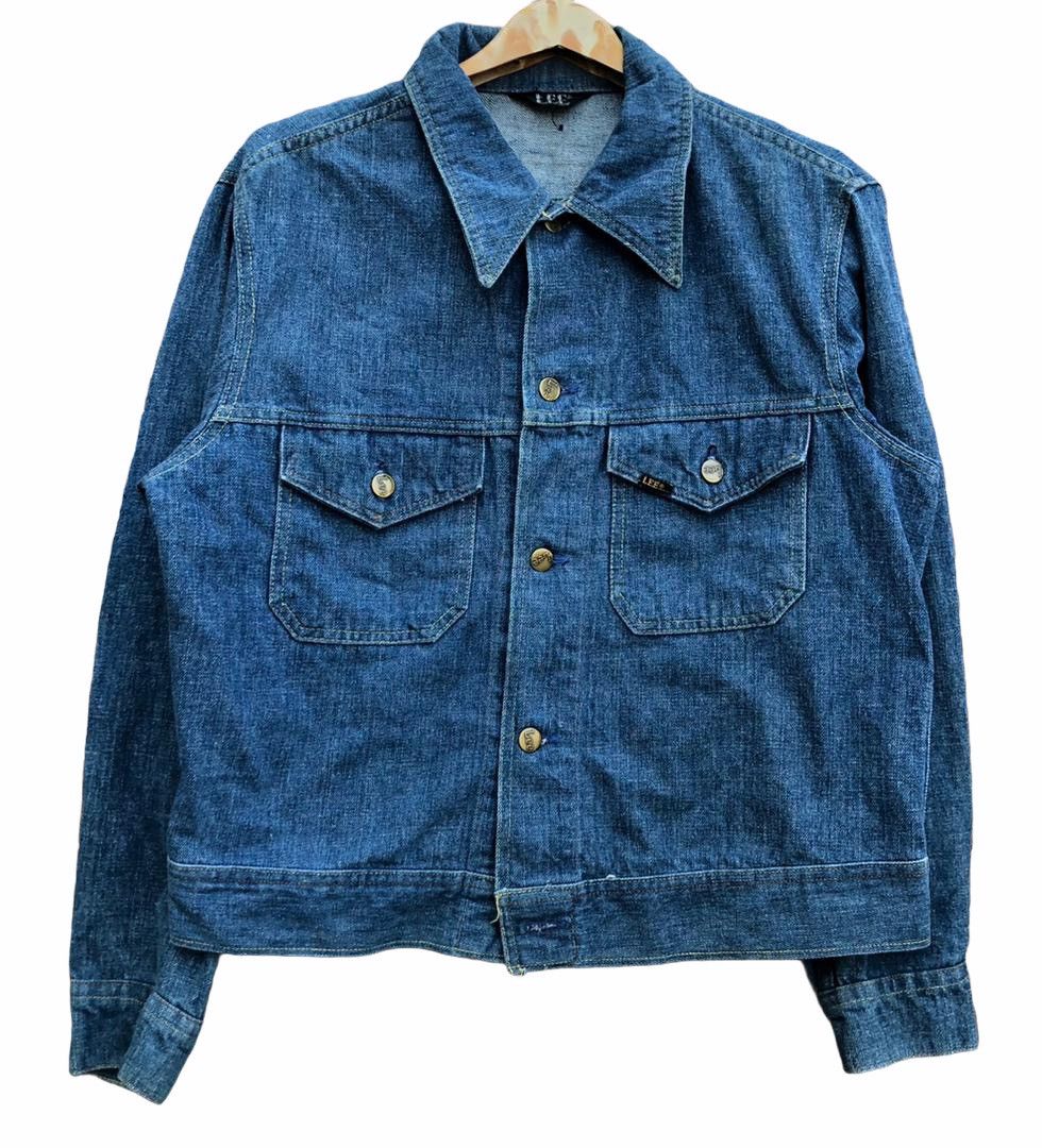 image of Vintage Lee Trucker Jacket Usa in Denim Blue, Men's (Size Medium)