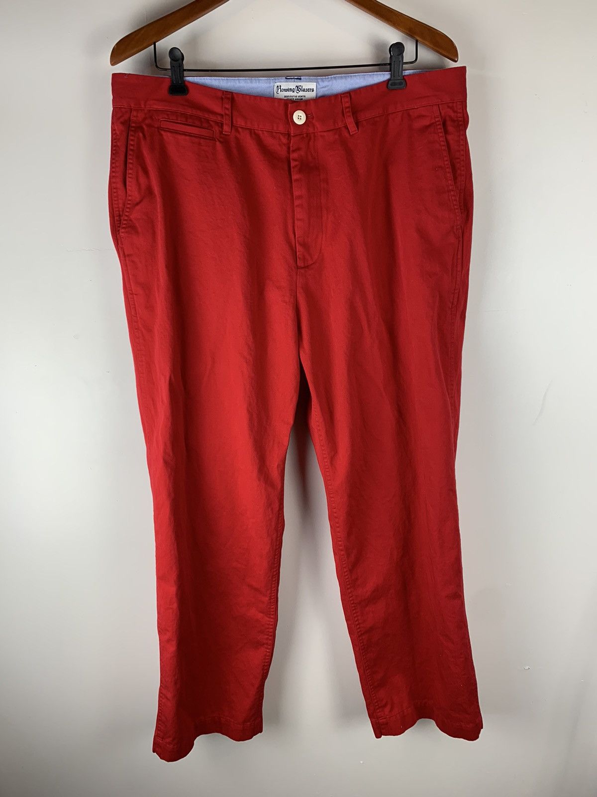 Rowing blazers red trousers