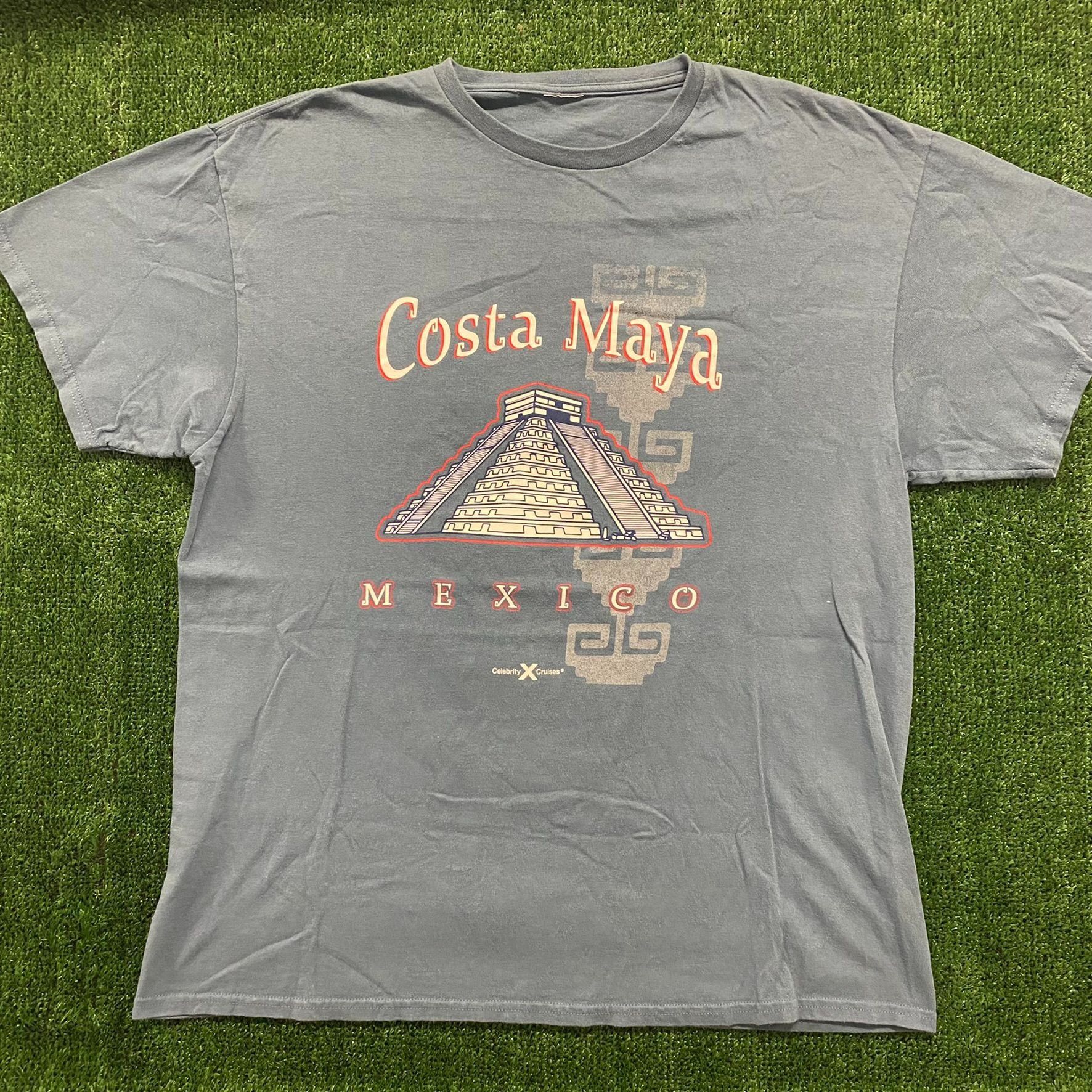 Vintage Crazy Vintage Tribal Mexico Pyramid Native Tourist T-Shirt Size US L / EU 52-54 / 3 - 1 Thumbnail