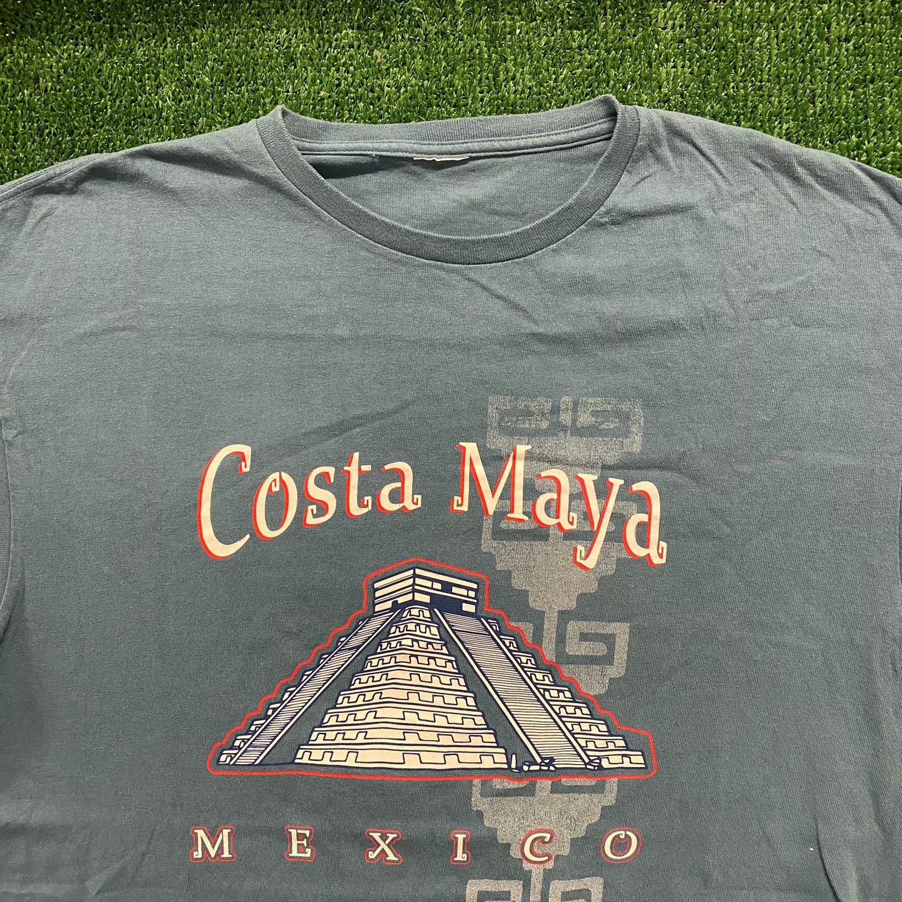 Vintage Crazy Vintage Tribal Mexico Pyramid Native Tourist T-Shirt Size US L / EU 52-54 / 3 - 2 Thumbnail