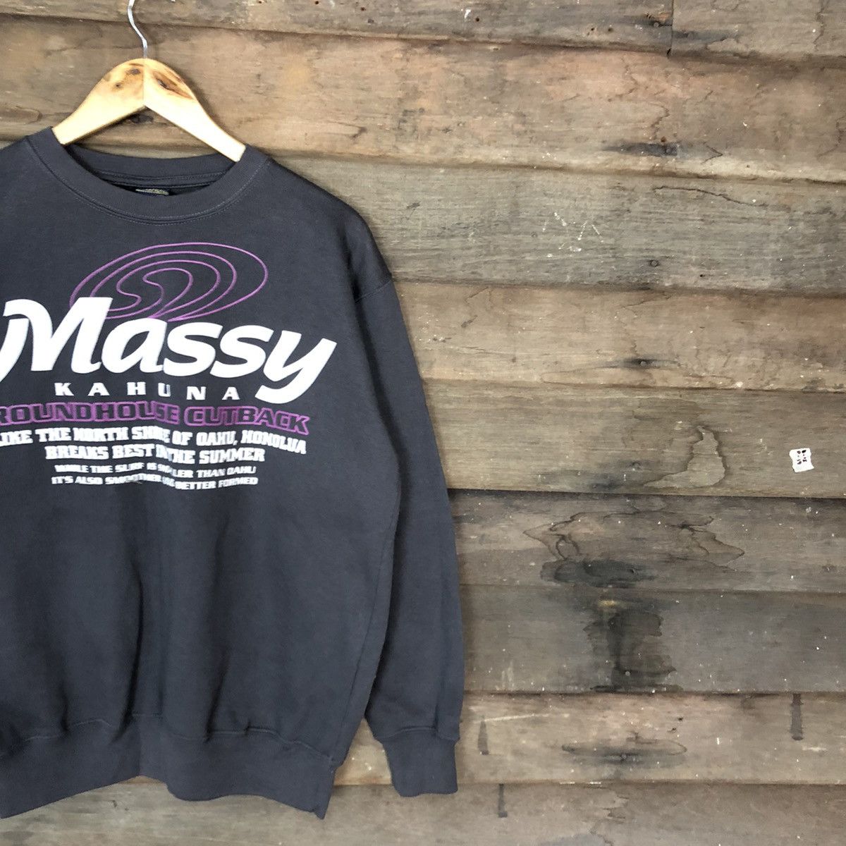 Japanese Brand Massy Kahuna Grey Sweatshirt #3733 Size US M / EU 48-50 / 2 - 5 Thumbnail