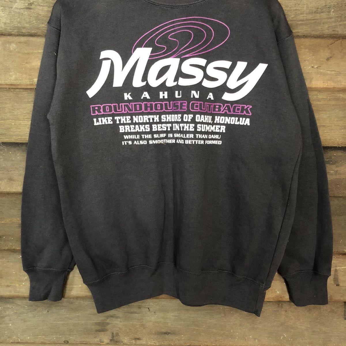 Japanese Brand Massy Kahuna Grey Sweatshirt #3733 Size US M / EU 48-50 / 2 - 8 Thumbnail