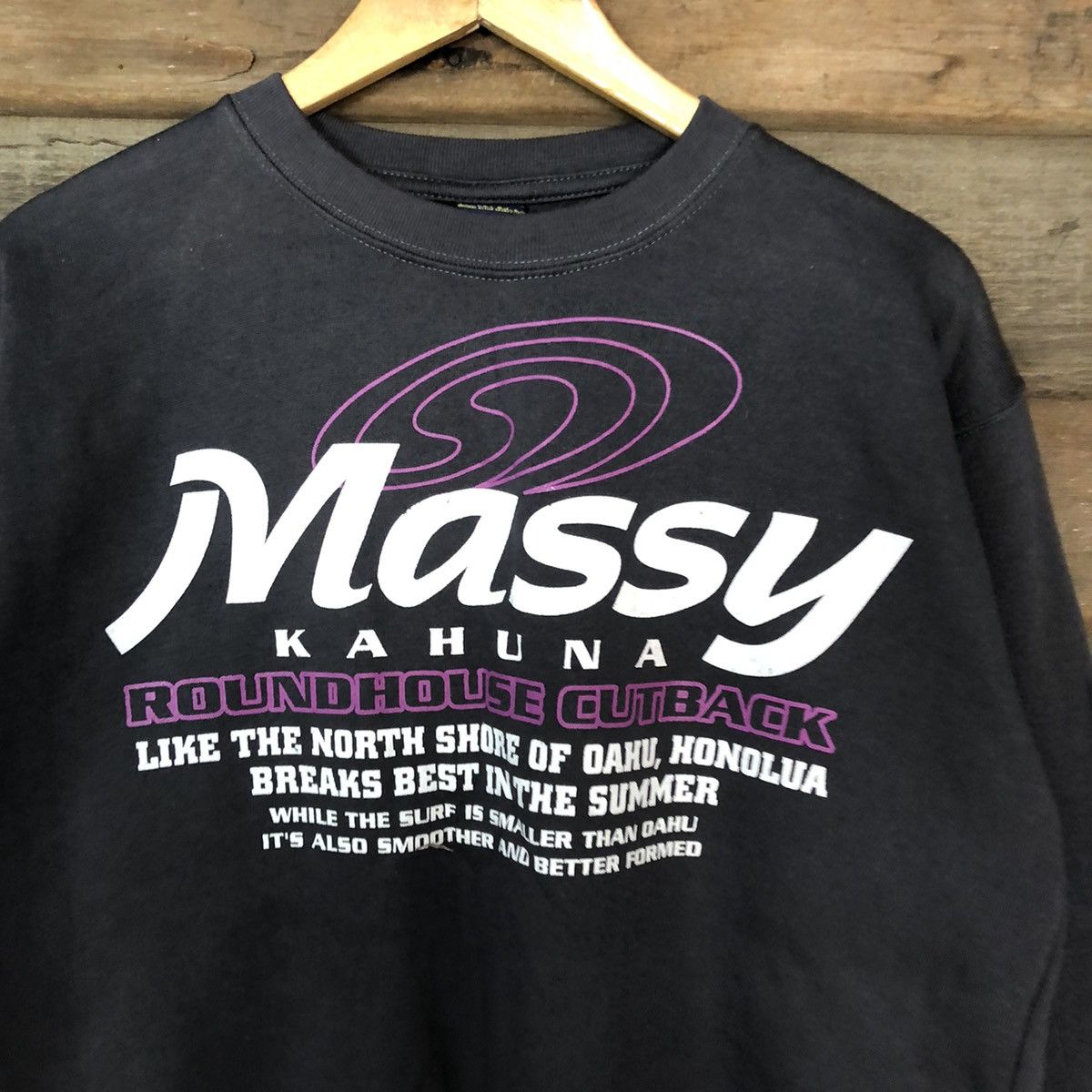 Japanese Brand Massy Kahuna Grey Sweatshirt #3733 Size US M / EU 48-50 / 2 - 10 Thumbnail