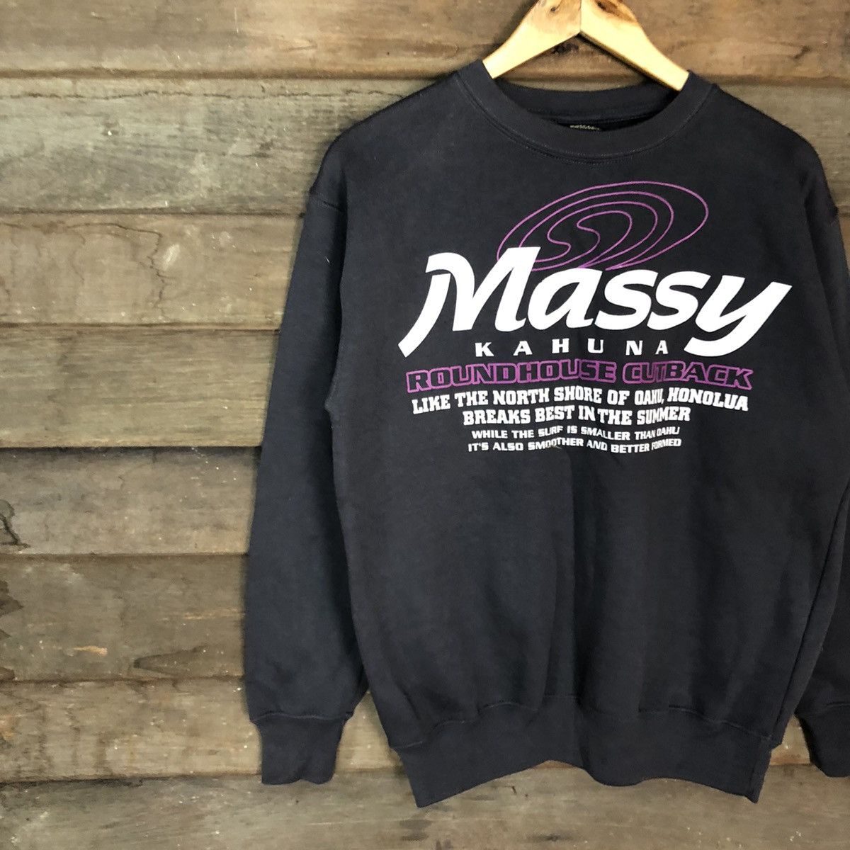 Japanese Brand Massy Kahuna Grey Sweatshirt #3733 Size US M / EU 48-50 / 2 - 7 Thumbnail