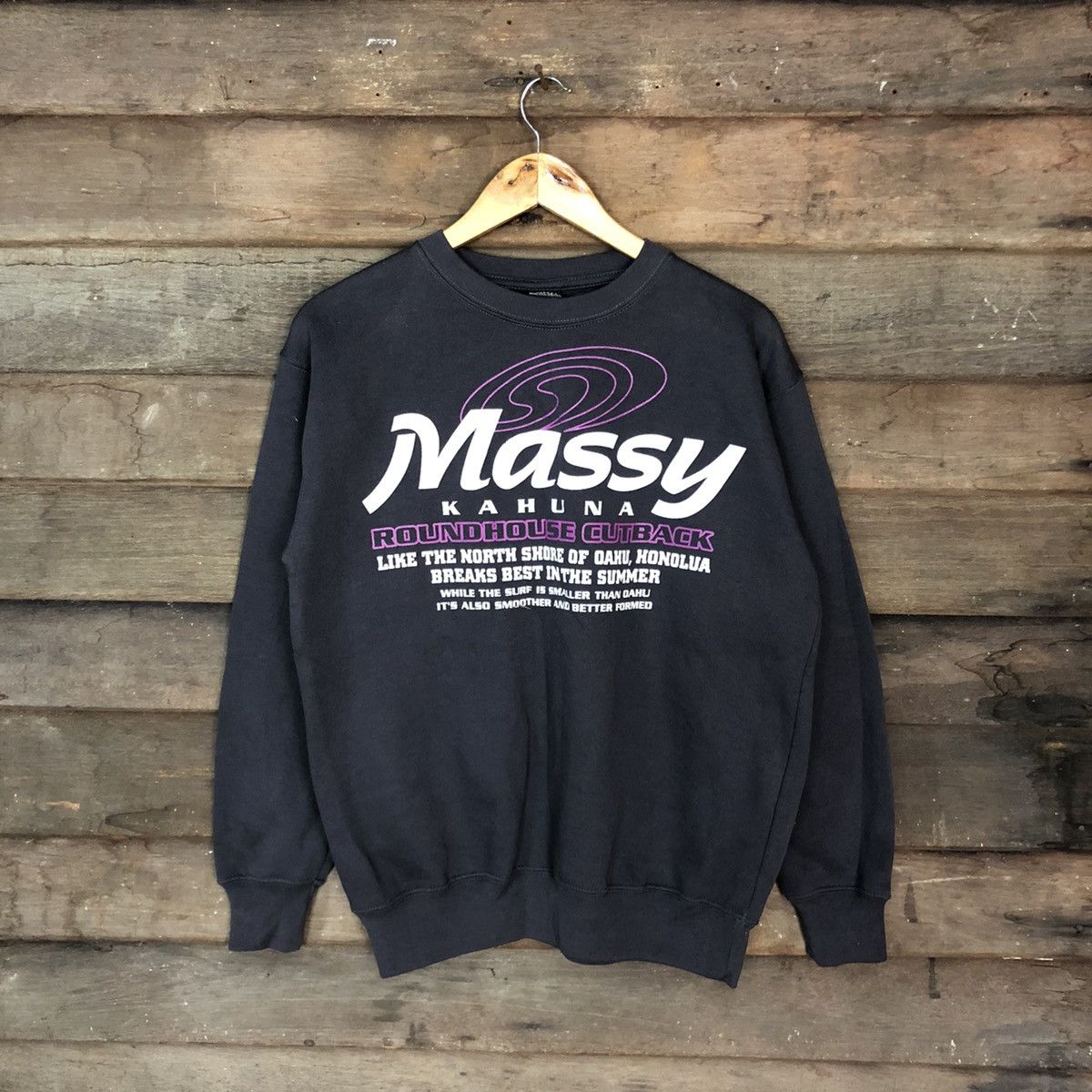 Japanese Brand Massy Kahuna Grey Sweatshirt #3733 Size US M / EU 48-50 / 2 - 1 Thumbnail