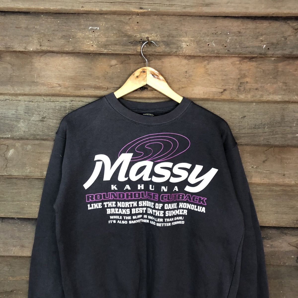 Japanese Brand Massy Kahuna Grey Sweatshirt #3733 Size US M / EU 48-50 / 2 - 9 Thumbnail