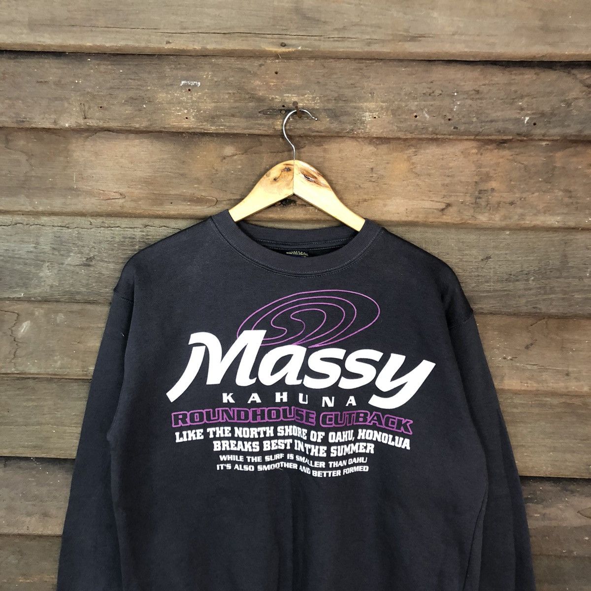 Japanese Brand Massy Kahuna Grey Sweatshirt #3733 Size US M / EU 48-50 / 2 - 2 Thumbnail