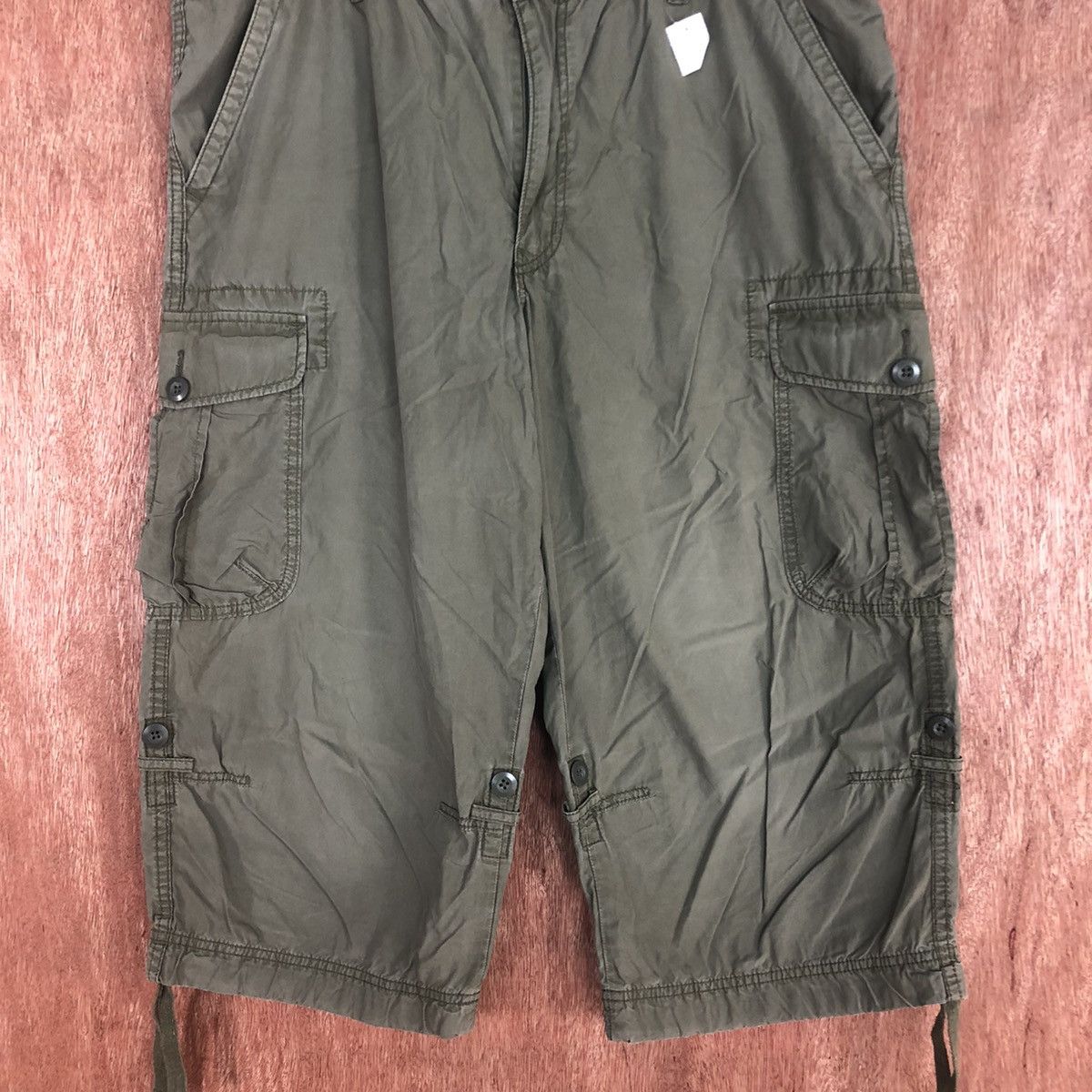 Japanese Brand × Uniqlo Uniqlo japan multipocket Green Short Pants #2326 Size US 36 / EU 52 - 3 Thumbnail