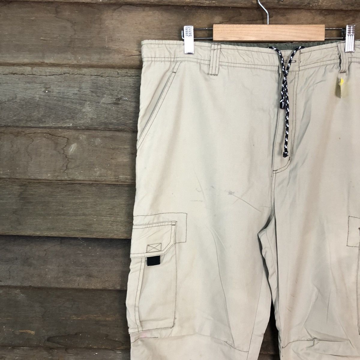 Japanese Brand Hill Crop Cream Multipocket Tactical Cargo Pants #3812 Size US 33 - 6 Thumbnail