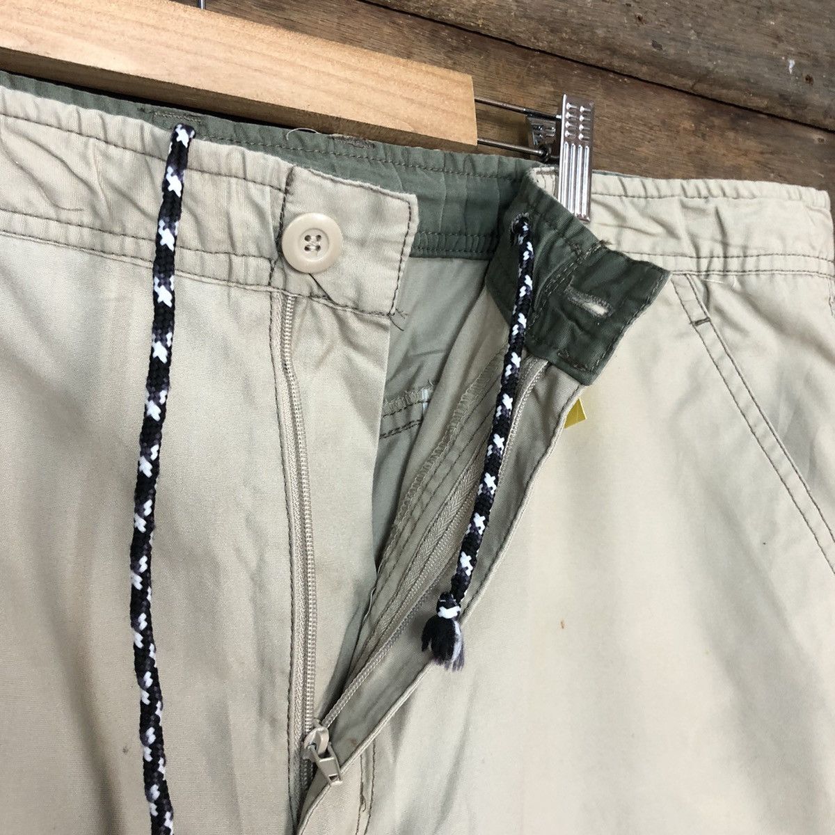Japanese Brand Hill Crop Cream Multipocket Tactical Cargo Pants #3812 Size US 33 - 8 Thumbnail
