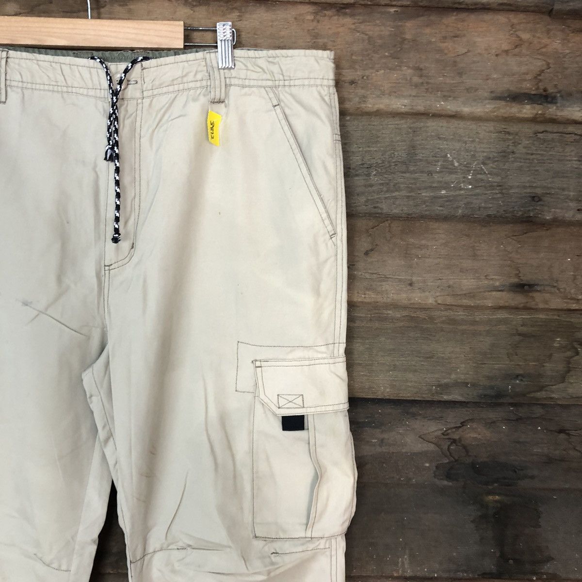 Japanese Brand Hill Crop Cream Multipocket Tactical Cargo Pants #3812 Size US 33 - 5 Thumbnail