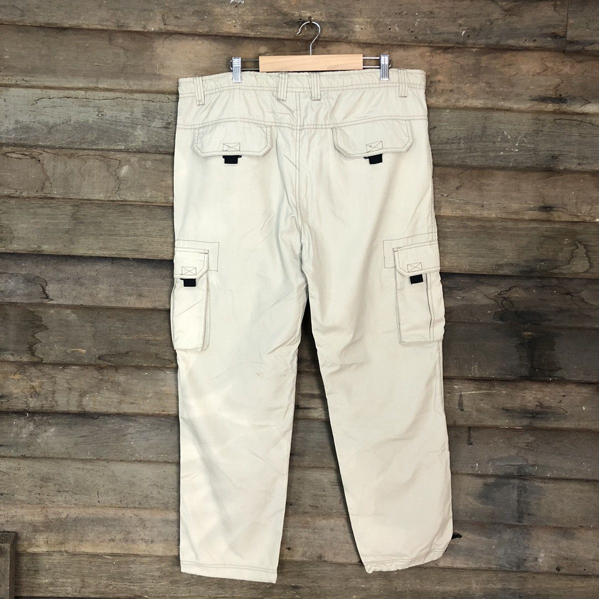 Japanese Brand Hill Crop Cream Multipocket Tactical Cargo Pants #3812 Size US 33 - 9 Thumbnail