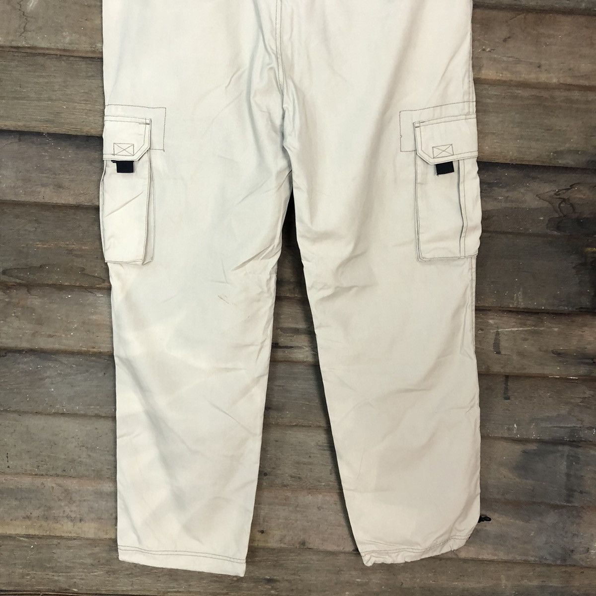 Japanese Brand Hill Crop Cream Multipocket Tactical Cargo Pants #3812 Size US 33 - 11 Thumbnail