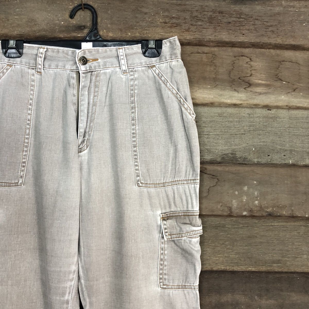 Japanese Brand Live Claire Grey Multipocket Tactical Cargo Pants #c990 Size US 26 / EU 42 - 5 Thumbnail