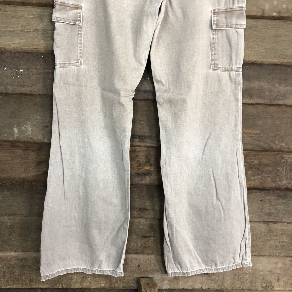 Japanese Brand Live Claire Grey Multipocket Tactical Cargo Pants #c990 Size US 26 / EU 42 - 10 Thumbnail