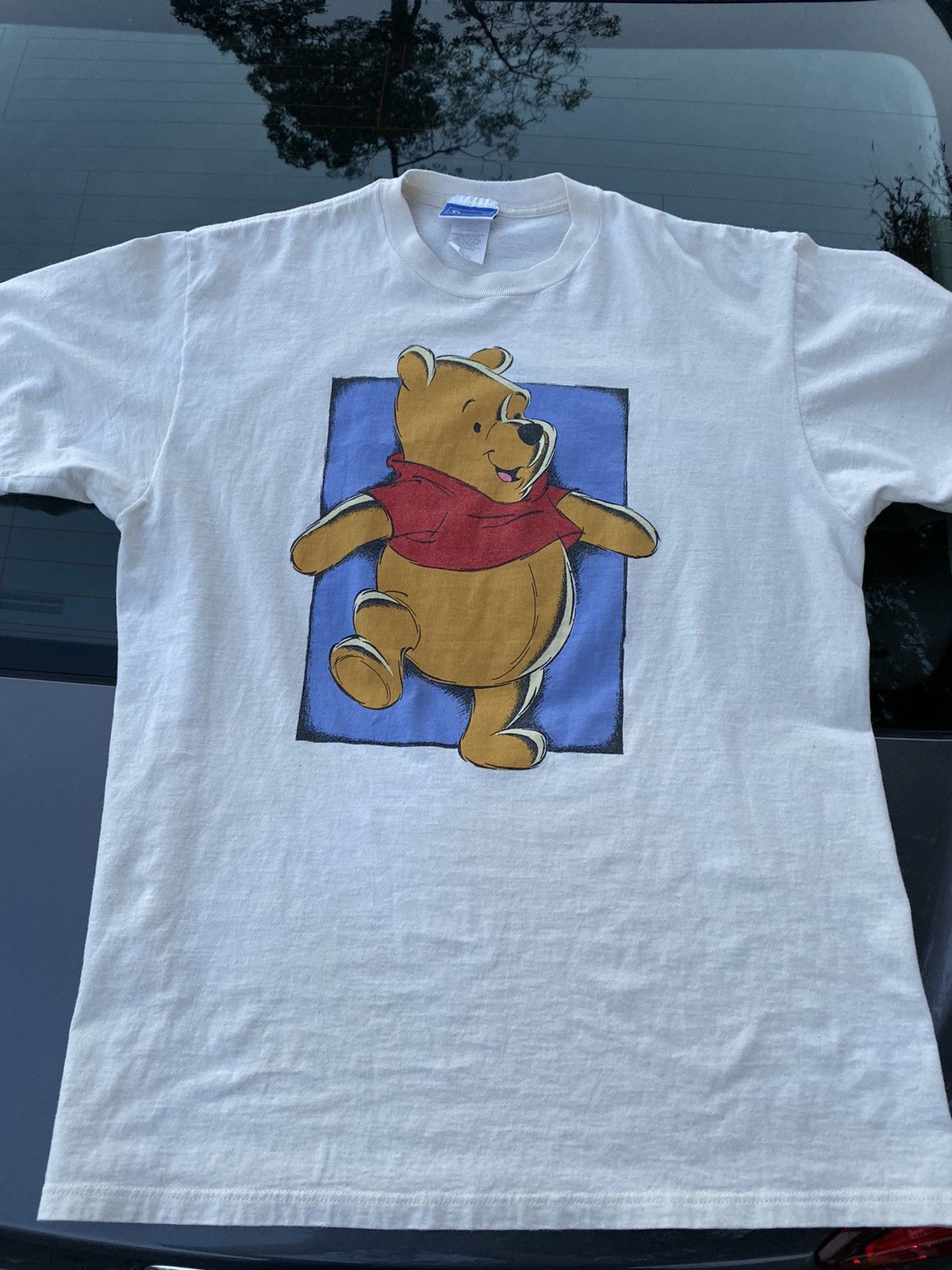 Image of Disney Vintage Winnie The Pooh Tee in White, Men's (Size XL)