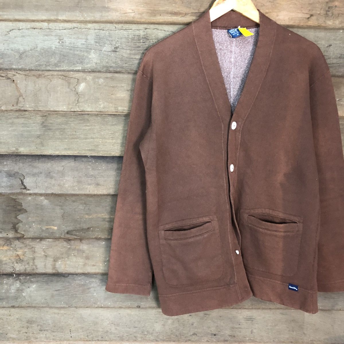Vintage Good On vintage usa Brown Cardigan #3745 Size US M / EU 48-50 / 2 - 7 Thumbnail