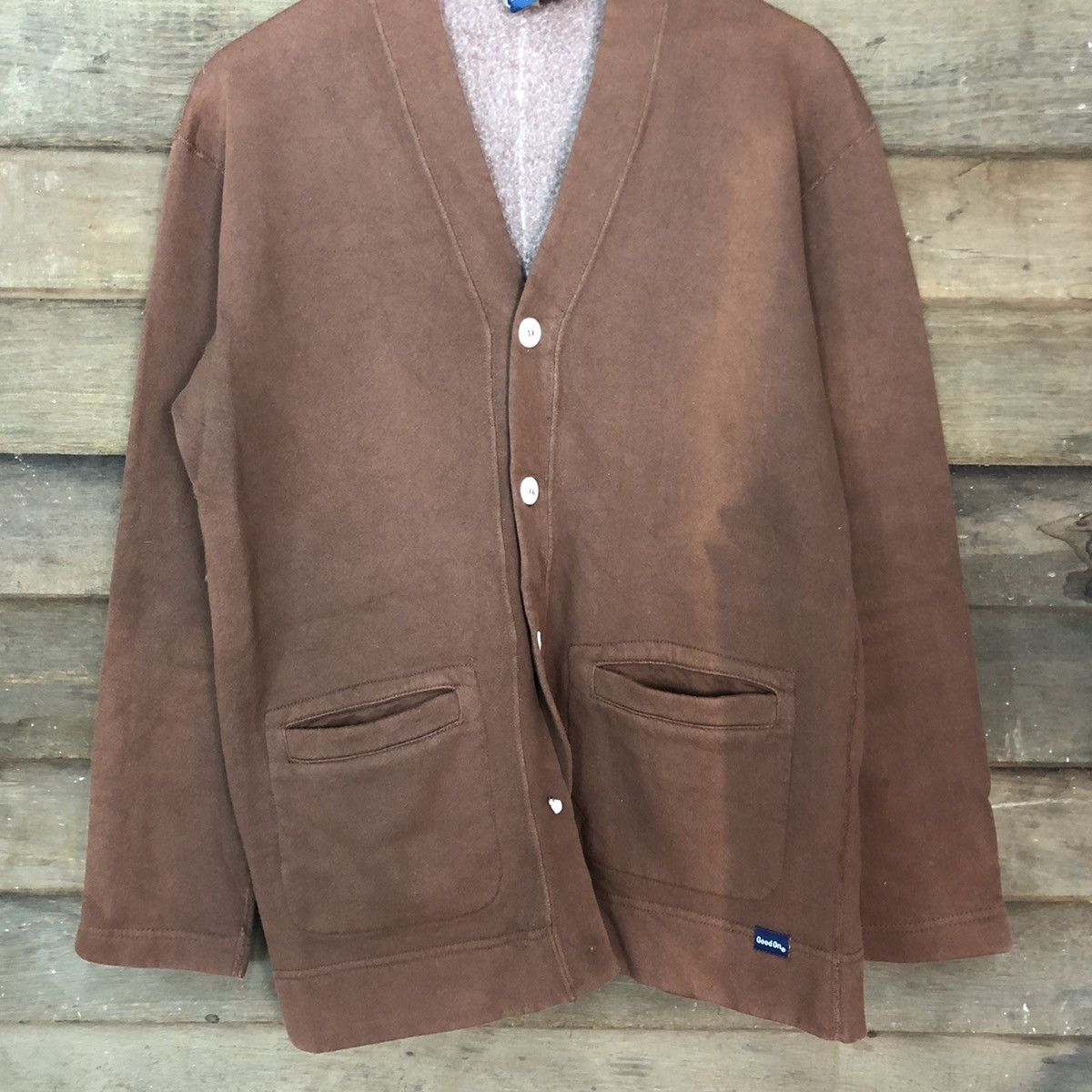 Vintage Good On vintage usa Brown Cardigan #3745 Size US M / EU 48-50 / 2 - 8 Thumbnail