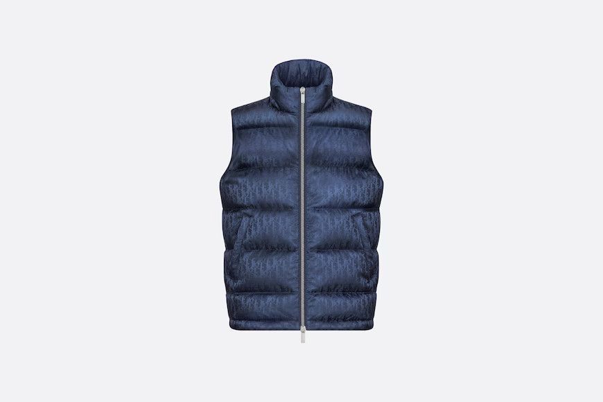 DIOR OBLIQUE SLEEVELESS DOWN JACKET