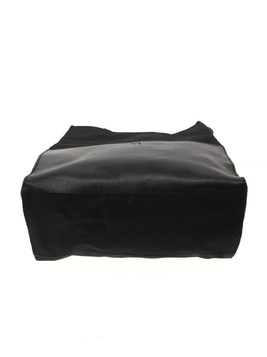 Y's × Yohji Yamamoto Leather Canvas Tote Bag Size ONE SIZE - 3 Thumbnail
