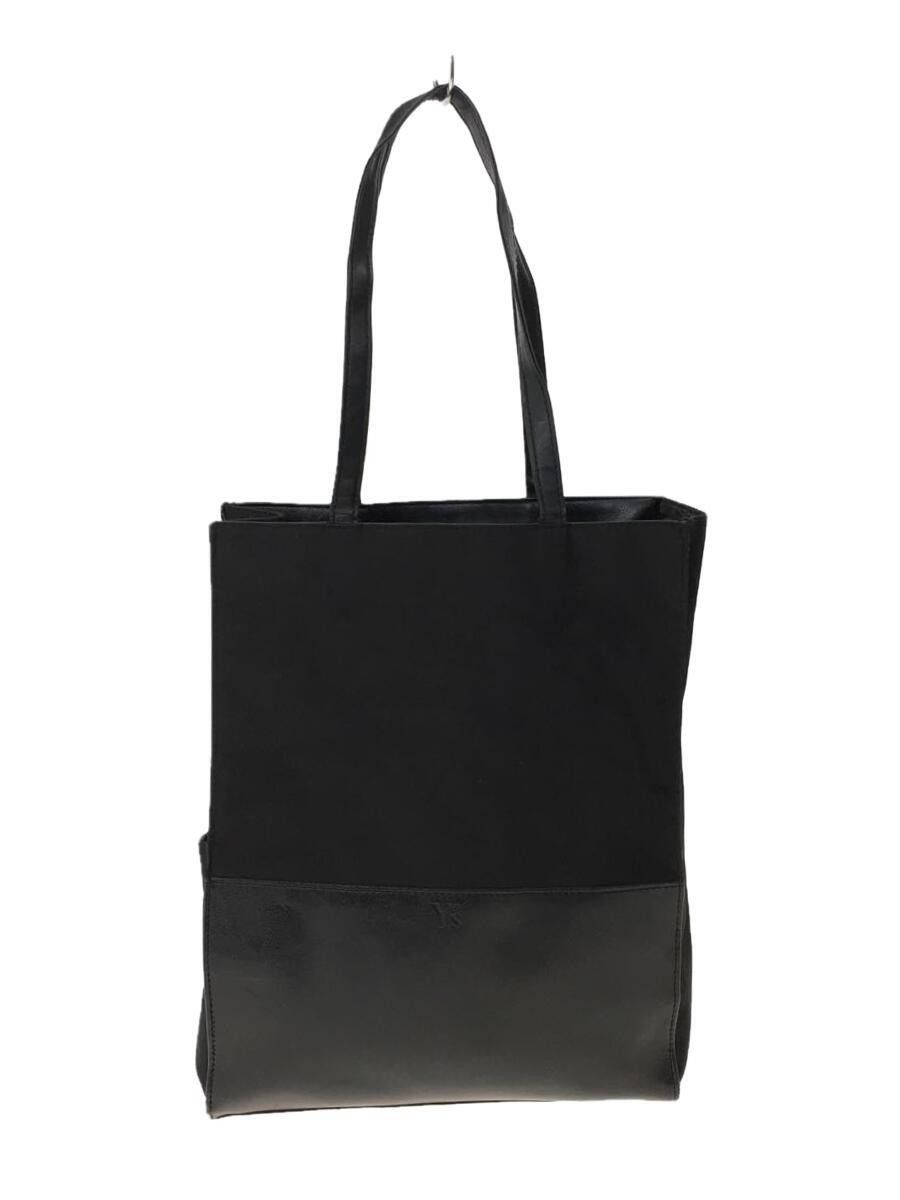 Y's × Yohji Yamamoto Leather Canvas Tote Bag Size ONE SIZE - 1 Thumbnail