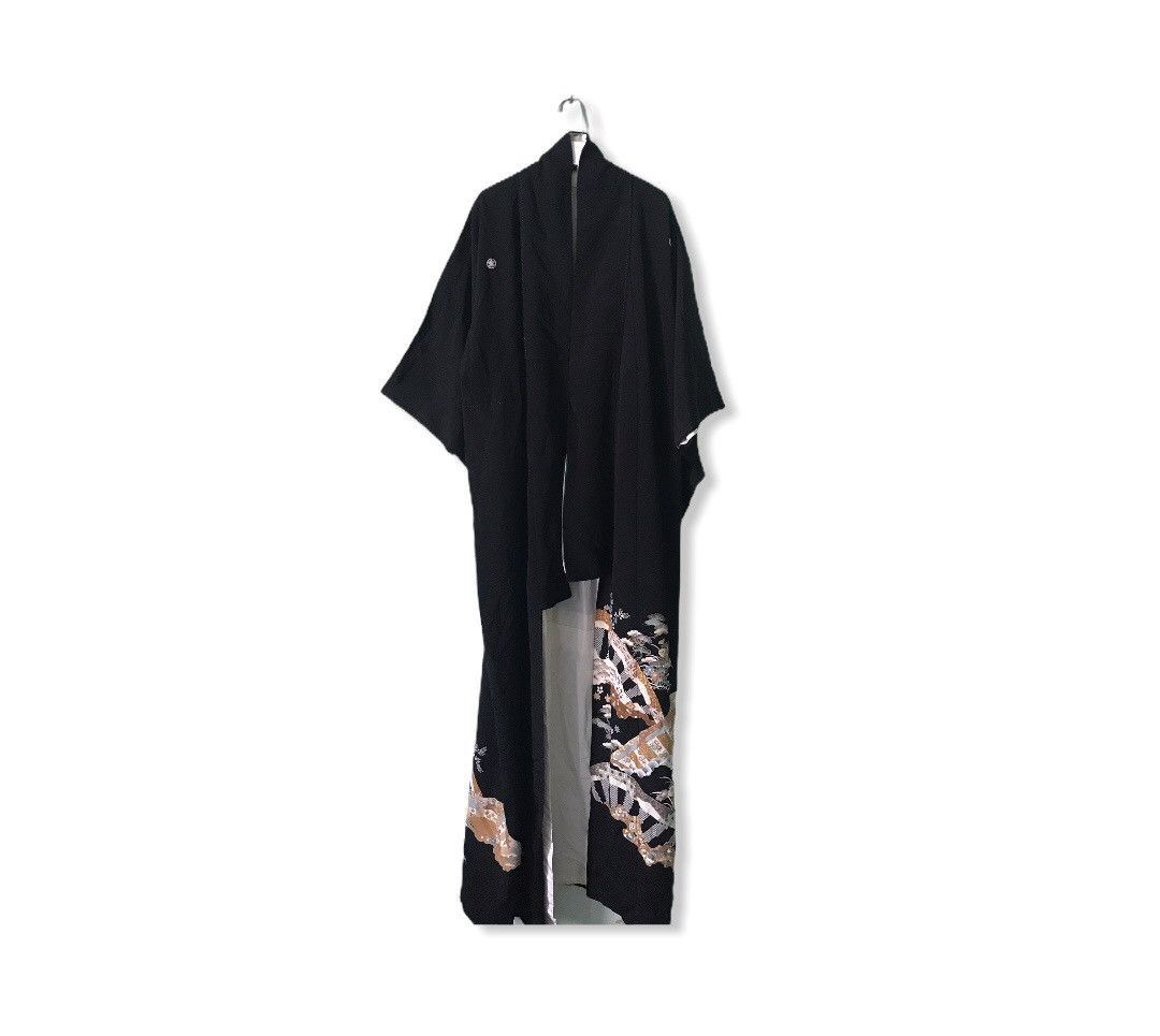Hit Kimono Long Jacket W/pocket