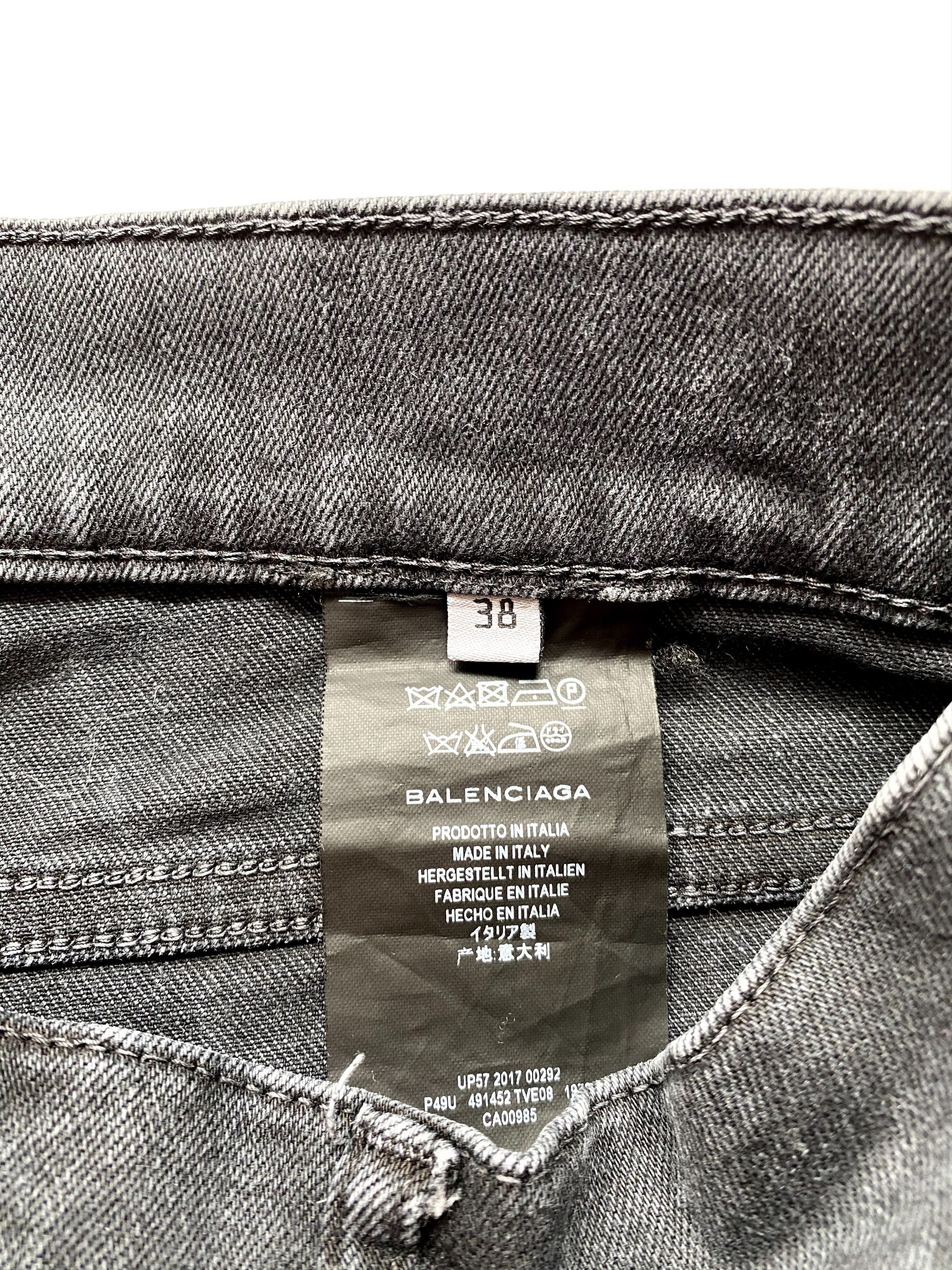 Balenciaga ⚡️QUICK SALE⚡️ 2017 Balenciaga by Demna Black Jeans Denim Size 29" - 4 Thumbnail