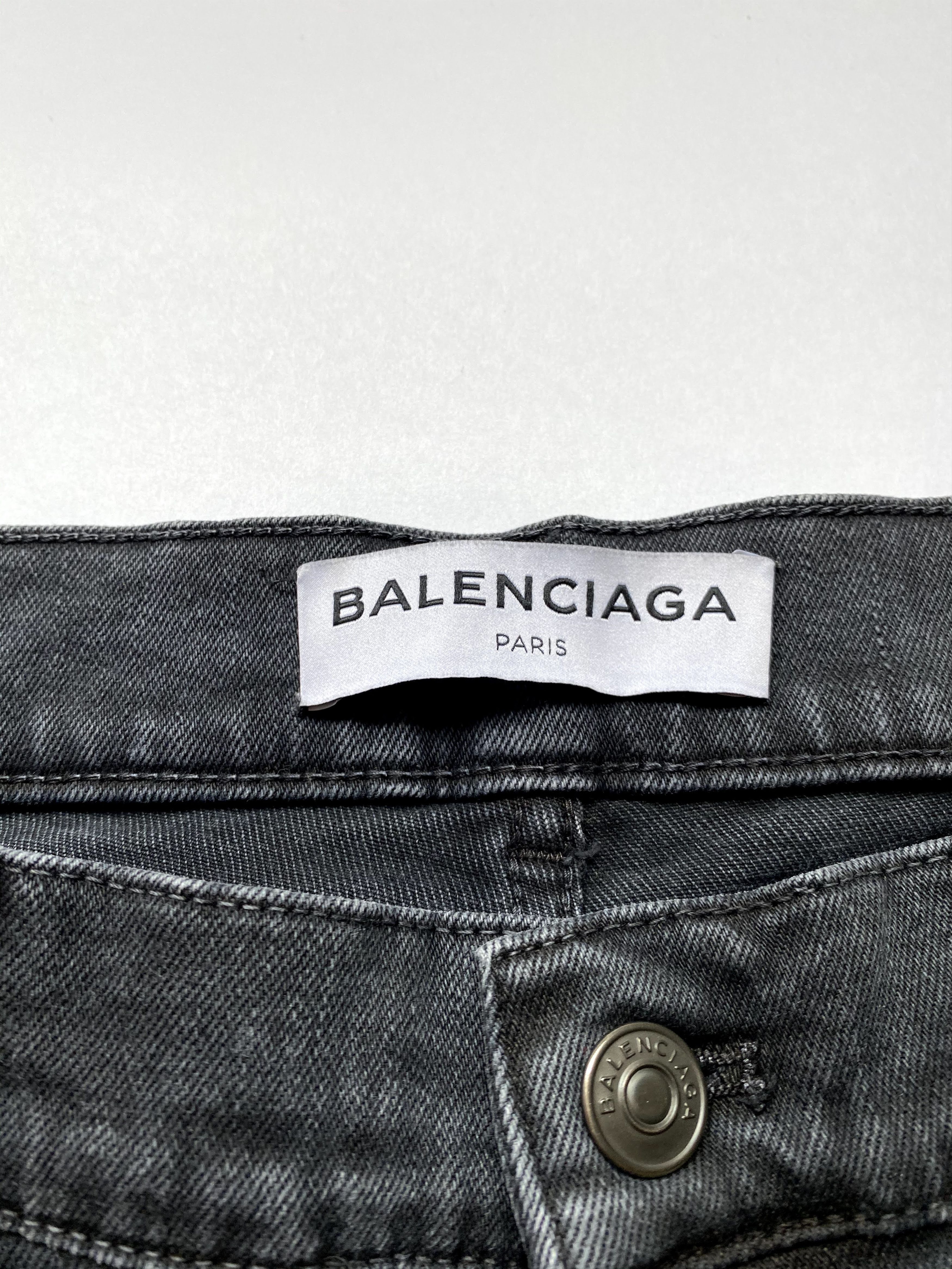 Balenciaga ⚡️QUICK SALE⚡️ 2017 Balenciaga by Demna Black Jeans Denim Size 29" - 3 Thumbnail