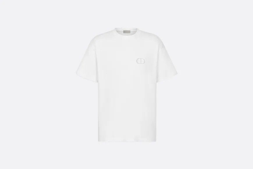 Dior X Daniel Arsham White Eroded Basket Ball Cotton T-Shirt M