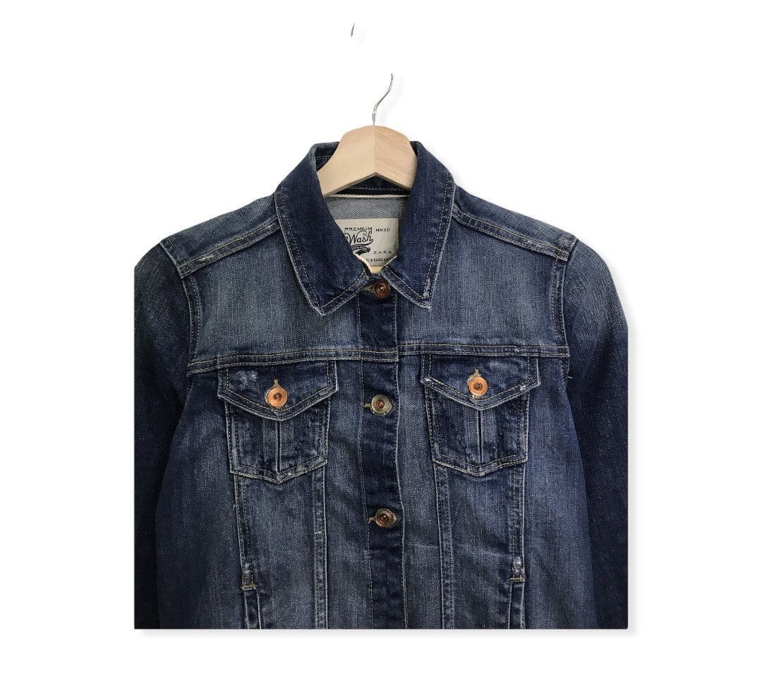 Other Zara Trucker Denim Jacket 🧥 Size US S / EU 44-46 / 1 - 2 Thumbnail