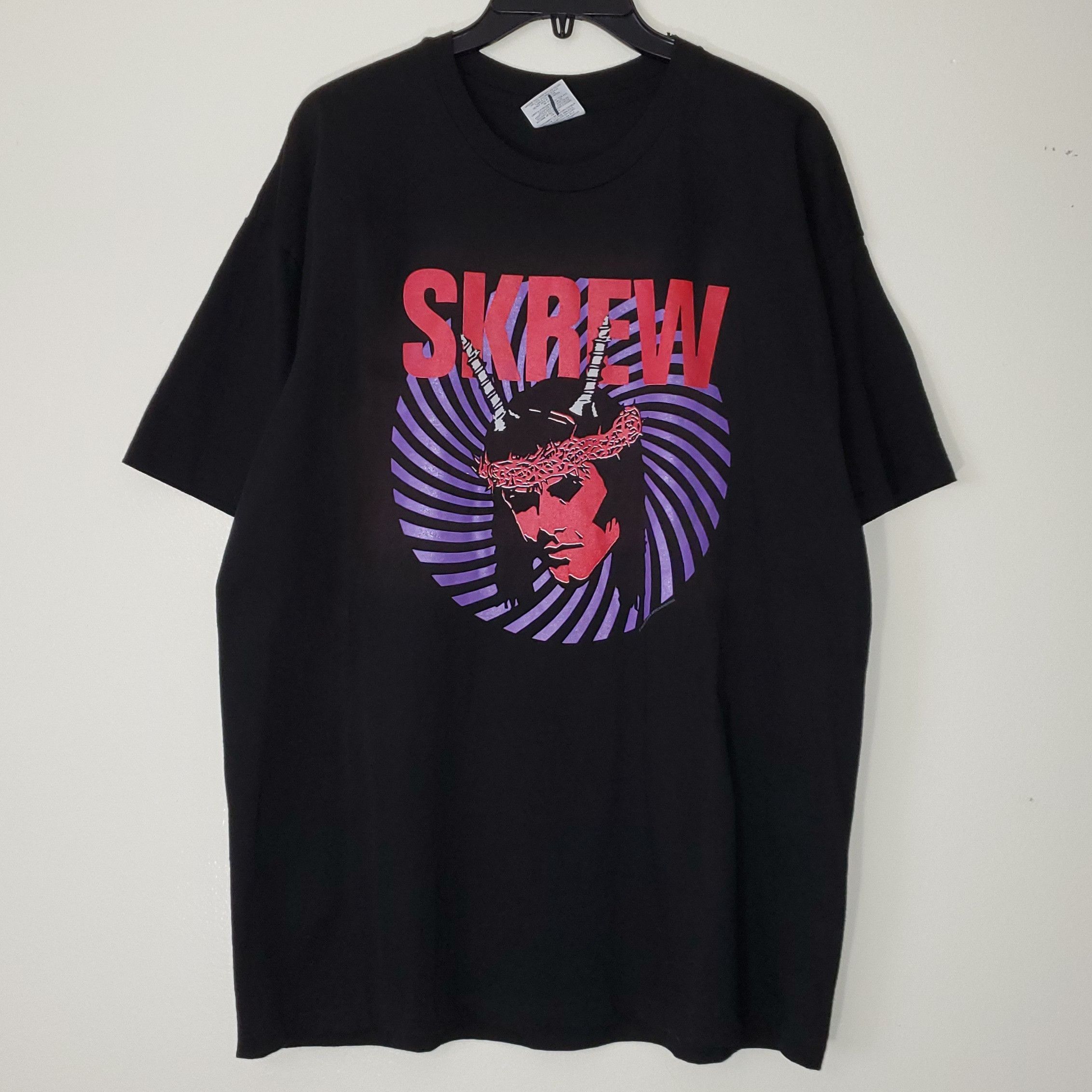 Band Tees Vintage 90s 1996 Skrew Texas Loser Metal Band Shirt Size US XL / EU 56 / 4 - 1 Thumbnail