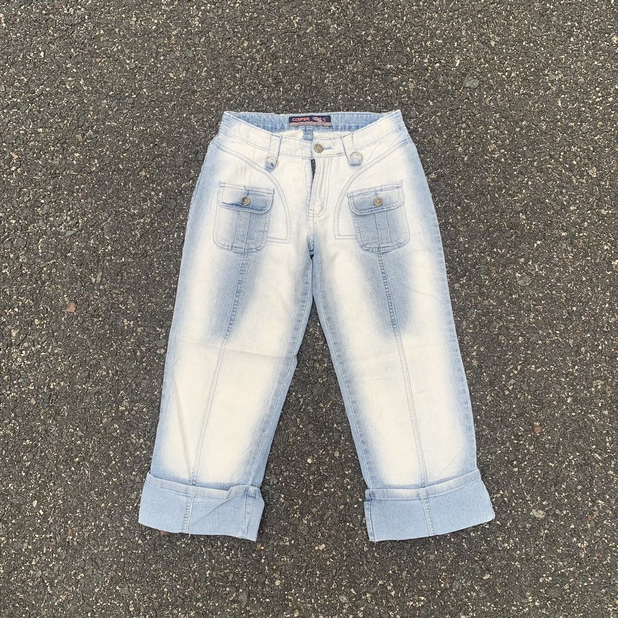 Japanese Brand Clever Monkey Sun Faded Jeans Ankle Pants Size US 27 - 1 Thumbnail