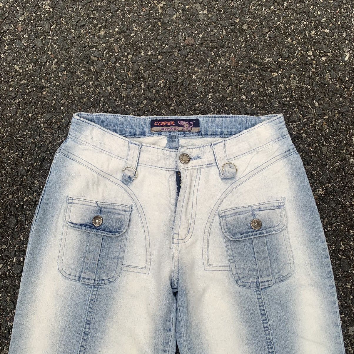 Japanese Brand Clever Monkey Sun Faded Jeans Ankle Pants Size US 27 - 2 Thumbnail