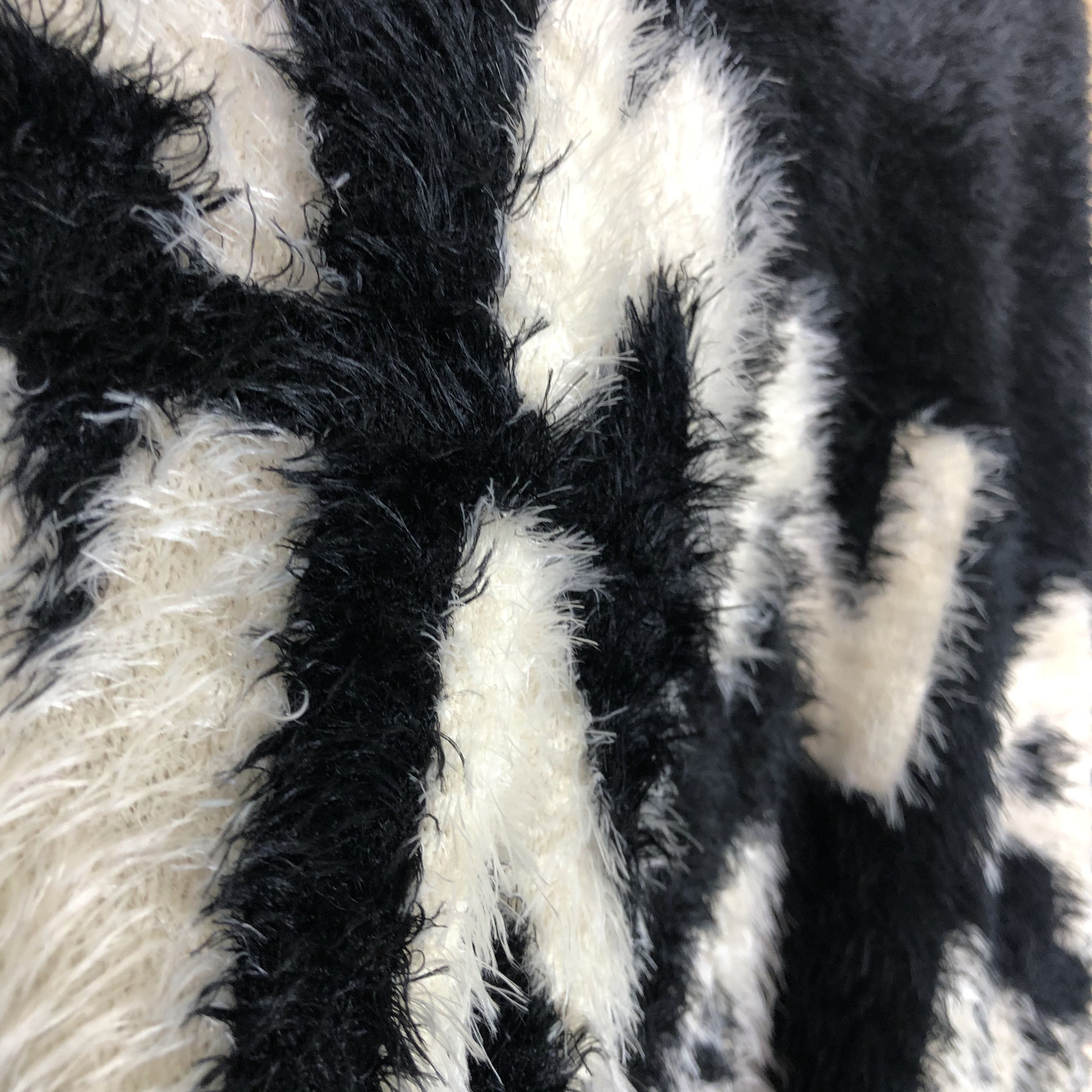 Aran Isles Knitwear × Homespun Knitwear × Japanese Brand DLL One Spo Black MOhair Shag Shaggy Knitwear #c076 Size US M / EU 48-50 / 2 - 8 Thumbnail