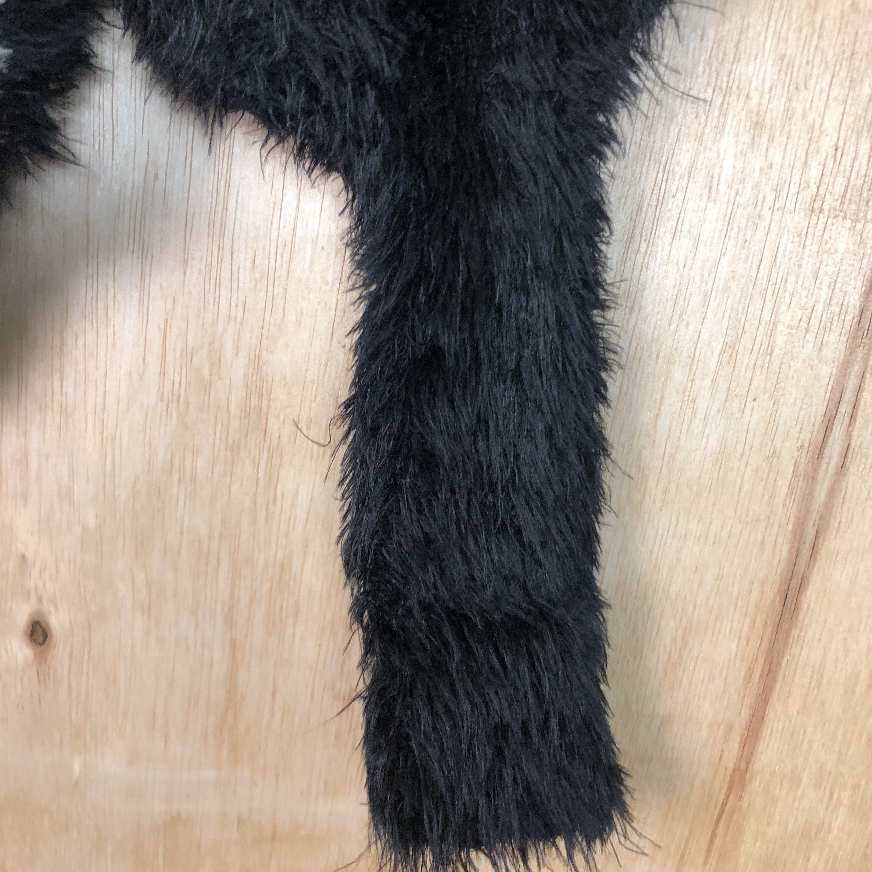 Aran Isles Knitwear × Homespun Knitwear × Japanese Brand DLL One Spo Black MOhair Shag Shaggy Knitwear #c076 Size US M / EU 48-50 / 2 - 3 Thumbnail