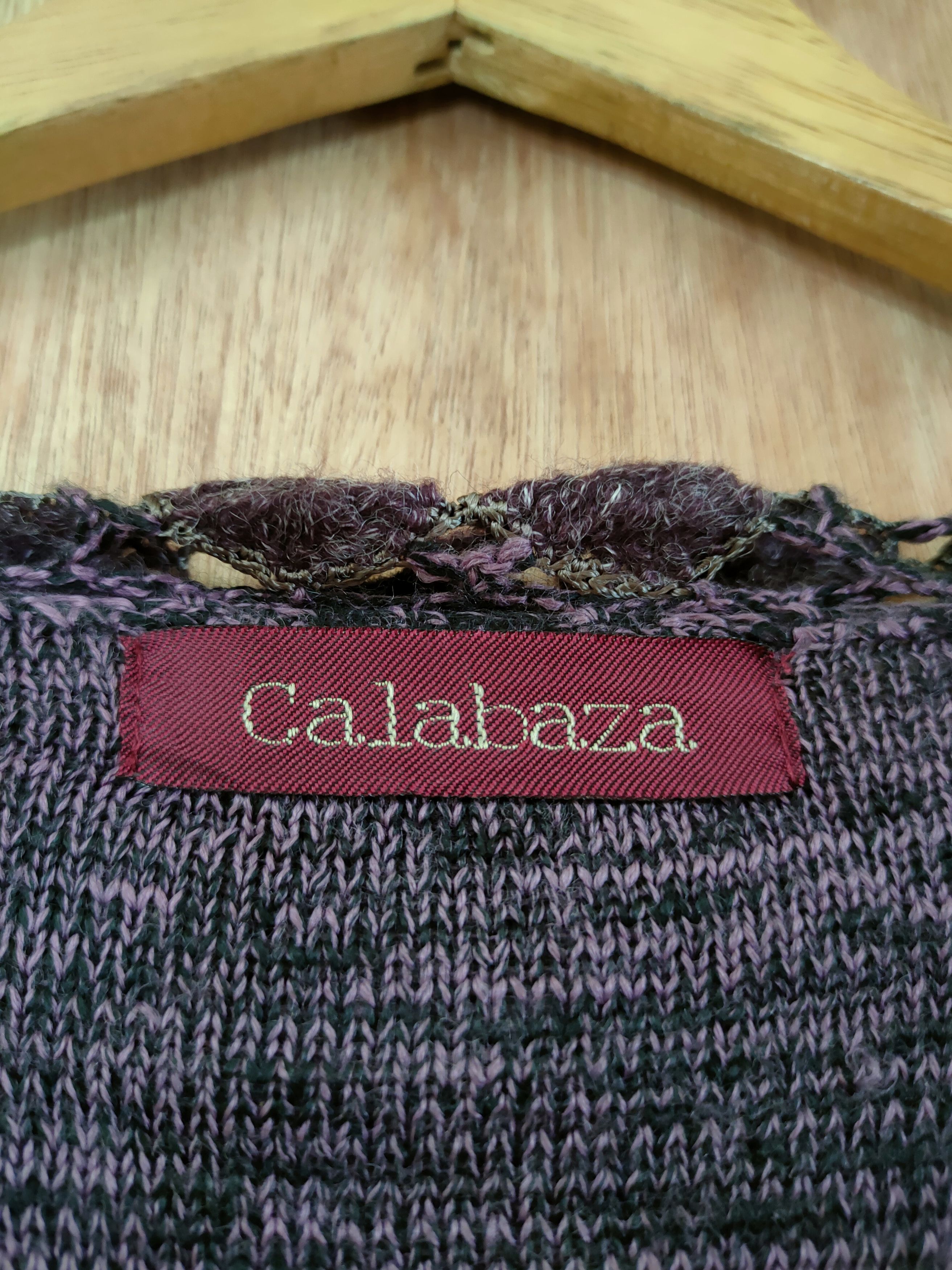 Vintage Kalabaza art flower knitwear japan purple cardigan #46-655 Size M / US 6-8 / IT 42-44 - 5 Thumbnail
