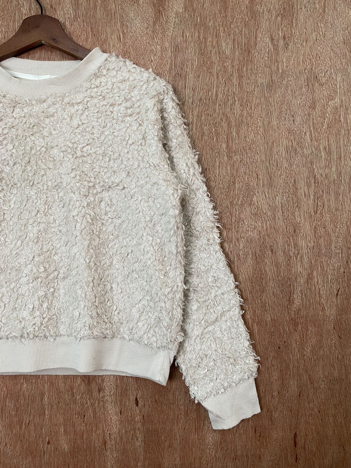 Japanese Brand × Other Gu Cream Shaggy mohair fur Knit Sweaters #B557 Size US S / EU 44-46 / 1 - 3 Thumbnail