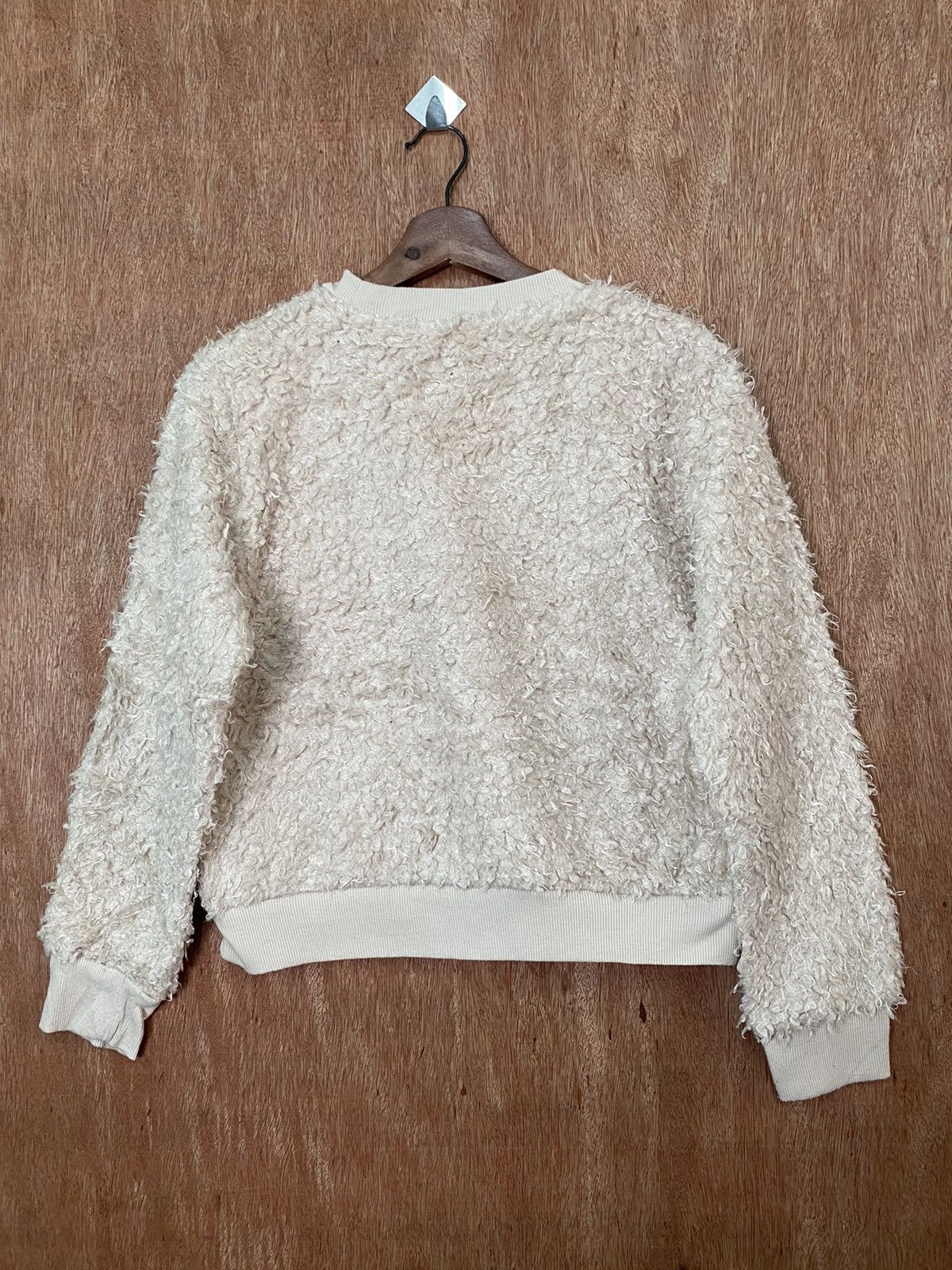 Japanese Brand × Other Gu Cream Shaggy mohair fur Knit Sweaters #B557 Size US S / EU 44-46 / 1 - 5 Thumbnail