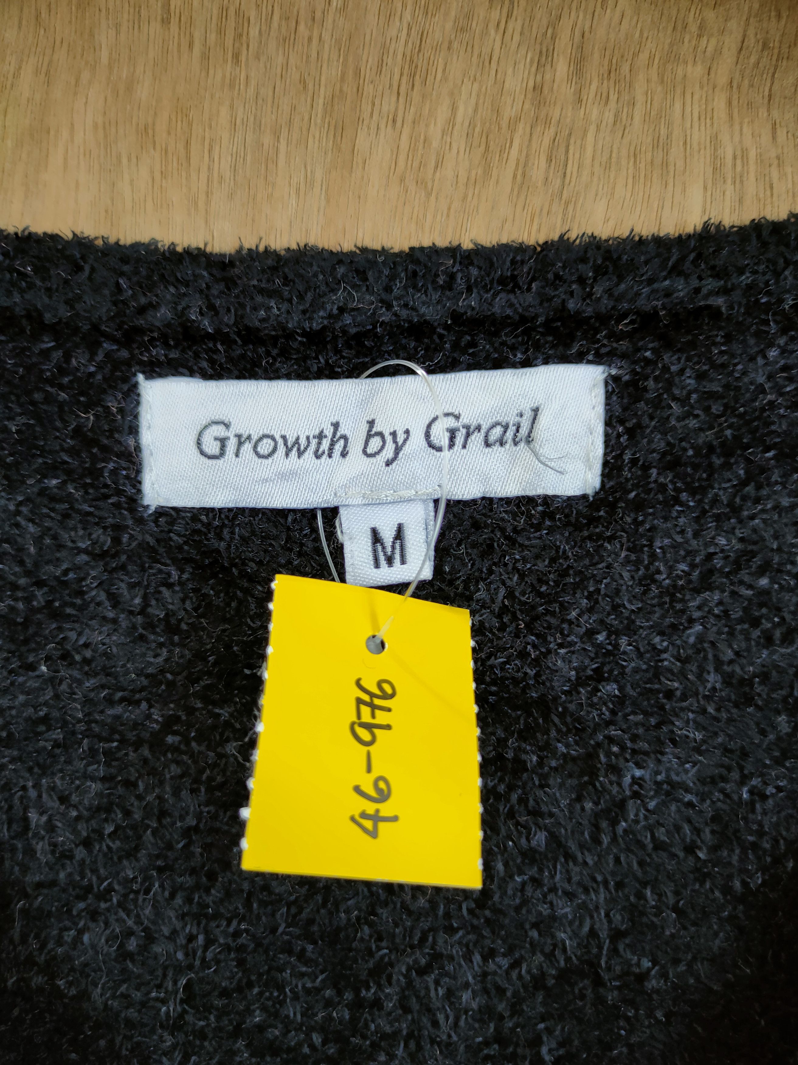 OVER THE STRiPES DL Growth By Grail stripe fleece sweatshirt knitwear #46-976 Size US M / EU 48-50 / 2 - 4 Thumbnail