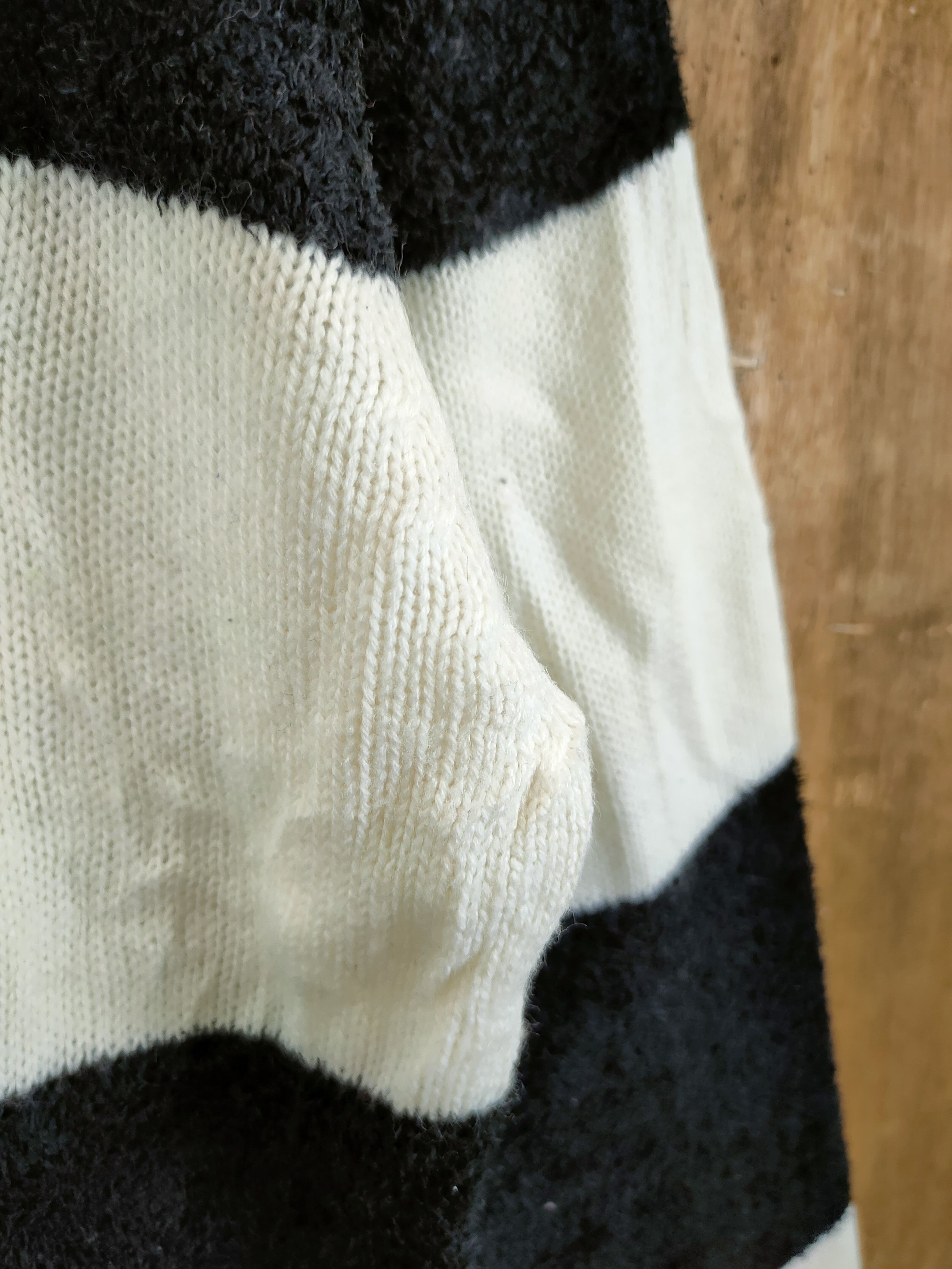 OVER THE STRiPES DL Growth By Grail stripe fleece sweatshirt knitwear #46-976 Size US M / EU 48-50 / 2 - 6 Thumbnail