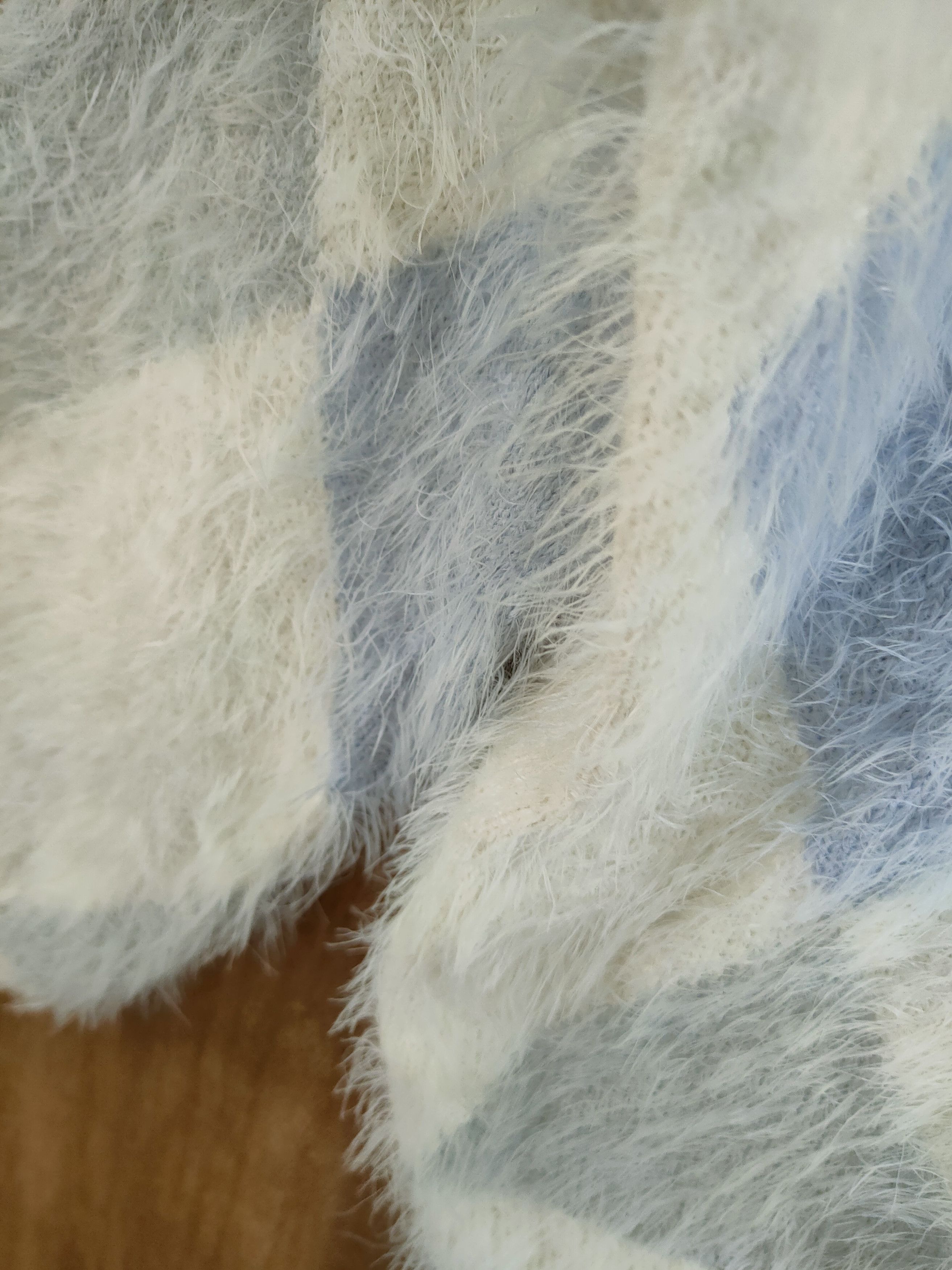 Homespun Knitwear D Lip Service diamond soft fur shag shaggy mohair #46-909 Size S / US 4 / IT 40 - 7 Thumbnail