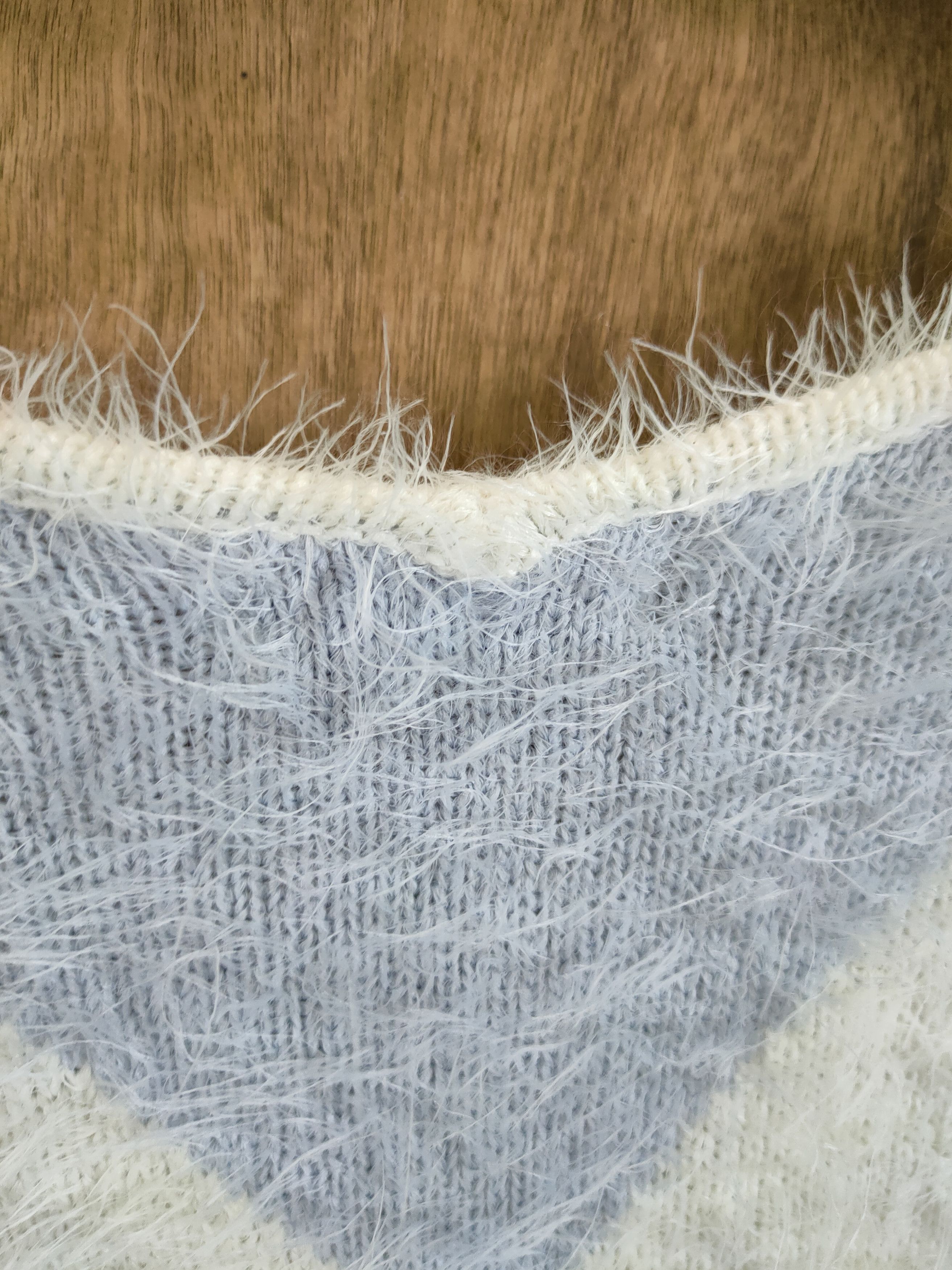 Homespun Knitwear D Lip Service diamond soft fur shag shaggy mohair #46-909 Size S / US 4 / IT 40 - 13 Thumbnail