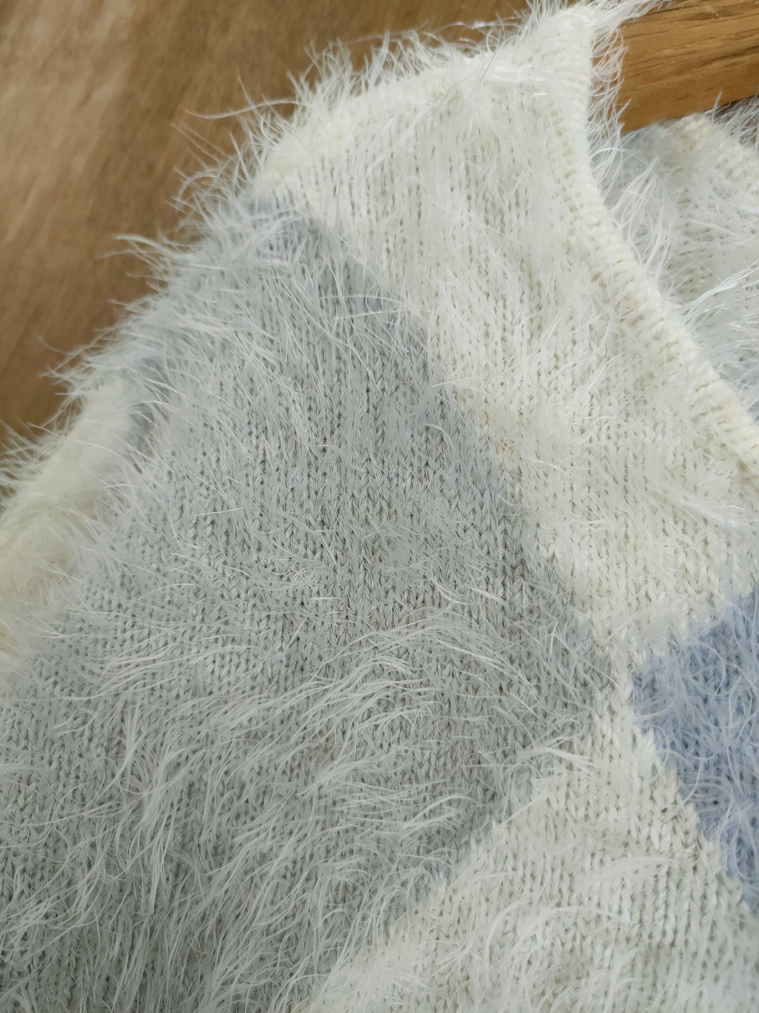 Homespun Knitwear D Lip Service diamond soft fur shag shaggy mohair #46-909 Size S / US 4 / IT 40 - 6 Thumbnail