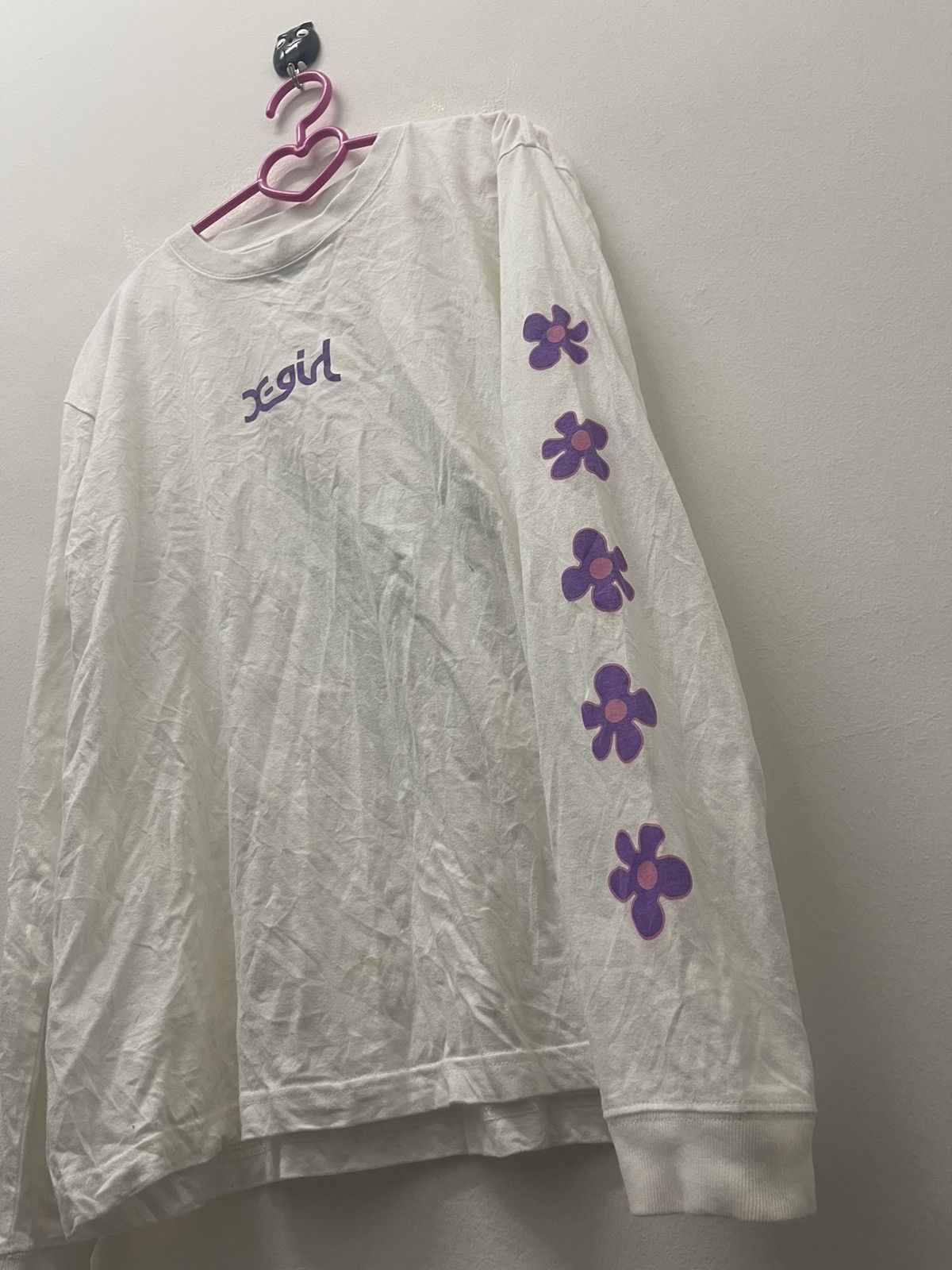 X-Girl Rare Vintage X-GIRL Spell Out Flower Unisex Long Sleeves Size M / US 6-8 / IT 42-44 - 2 Thumbnail