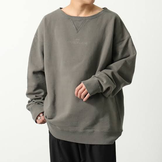 Maison Margiela Fall22 Logo Embroidered 1 10 Oversize Sweater Size US M / EU 48-50 / 2 - 1 Thumbnail